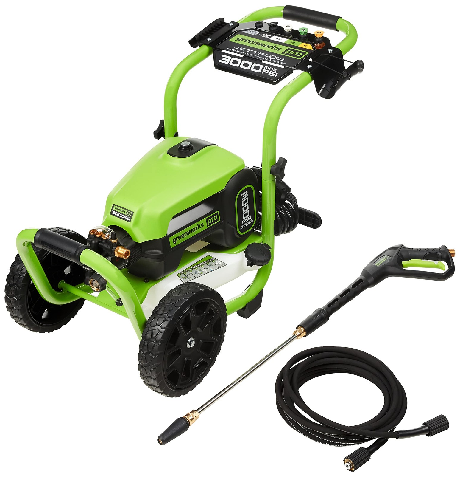 Greenworks 3000 PSI (2.0 GPM Max) Brushless 3000 (Standard), Green