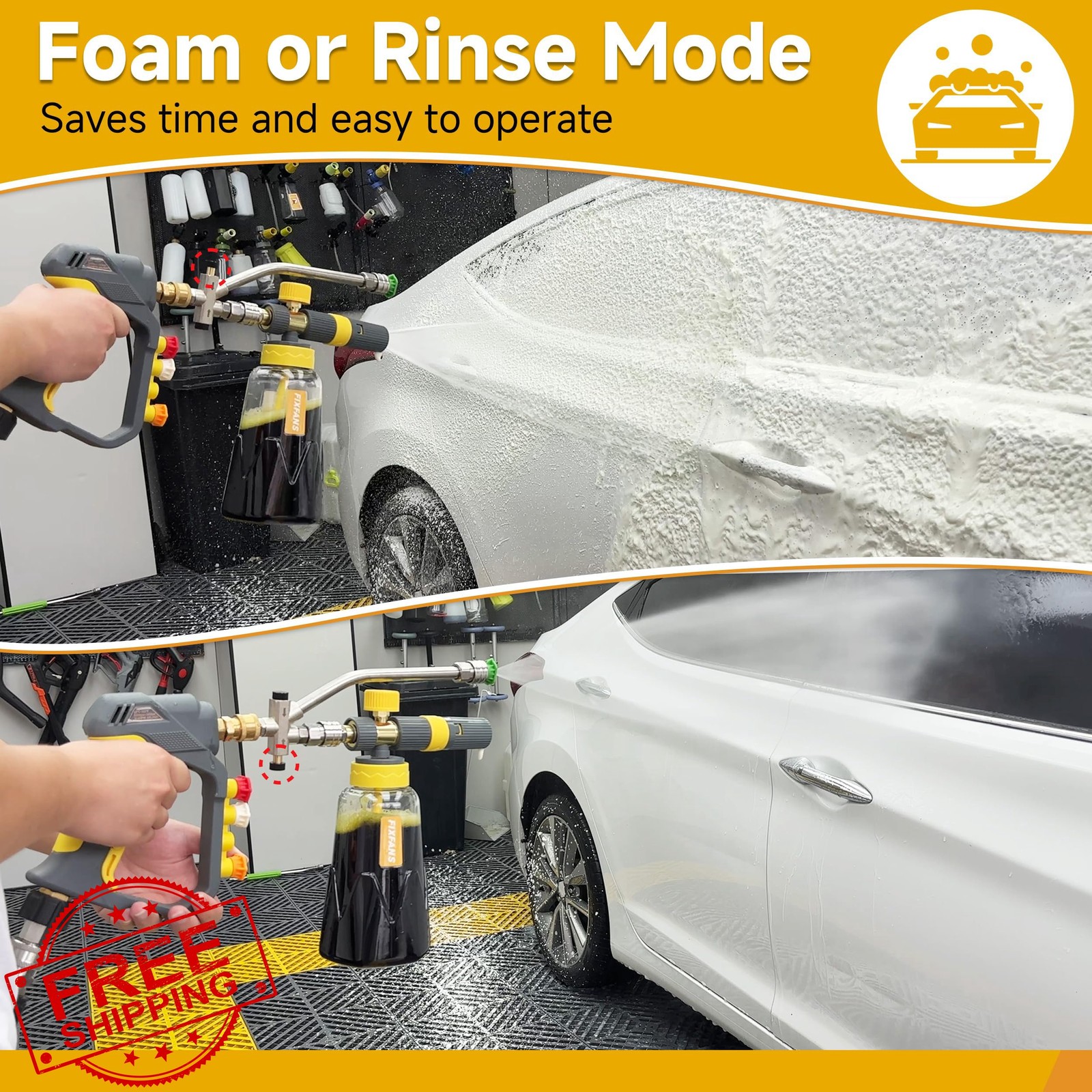 FIXFANS Foam Cannon Gun 1000ML