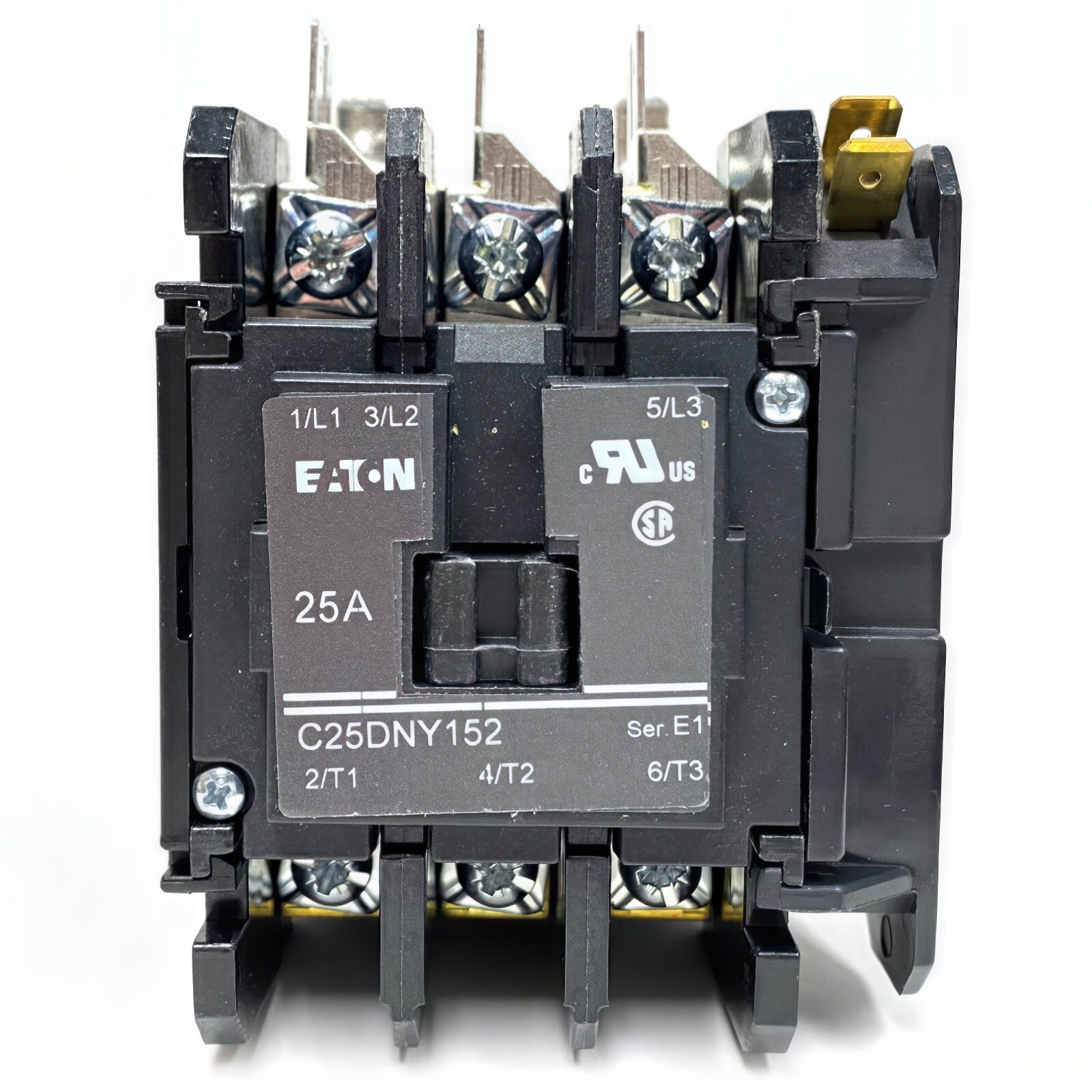 Eaton Contactor, 115V 25 Amp C25DNY152AL – UL Recognized & CSA Certified