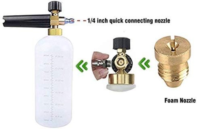 Foam Cannon Orifice Nozzle Tips and Foam Maker, Universal Replacement Foam Ge…