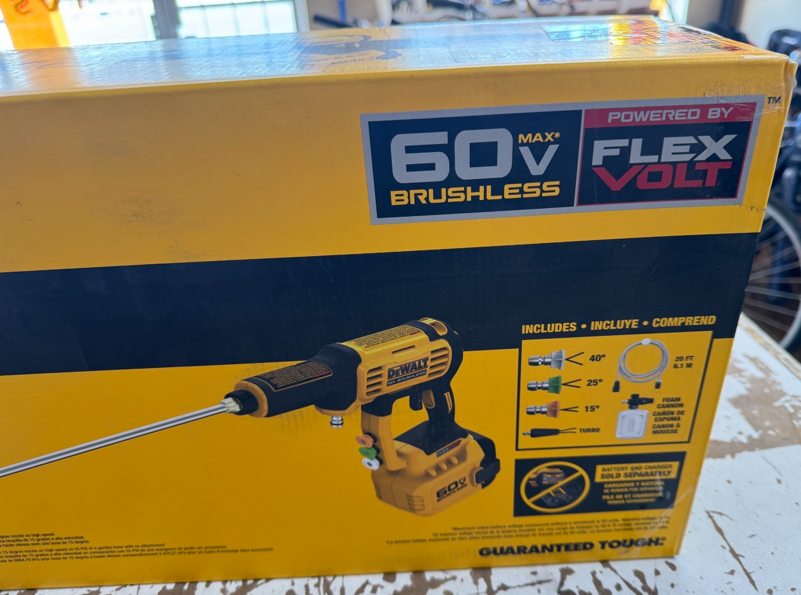 Dewalt FLEXVOLT DCPW1000B 60V MAX Brushless 1000 Max PSI Power Cleaner TOOL ONLY