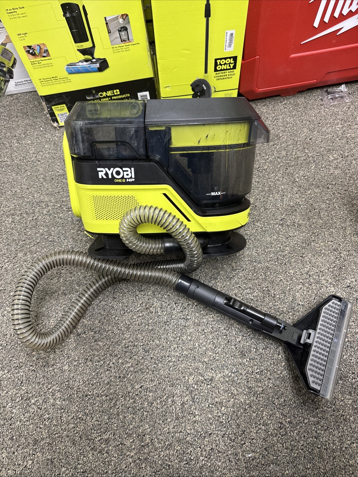 RYOBI HP 18V Brushless SWIFTClean Mid-Size Spot Cleaner FOR PARTS **READ**