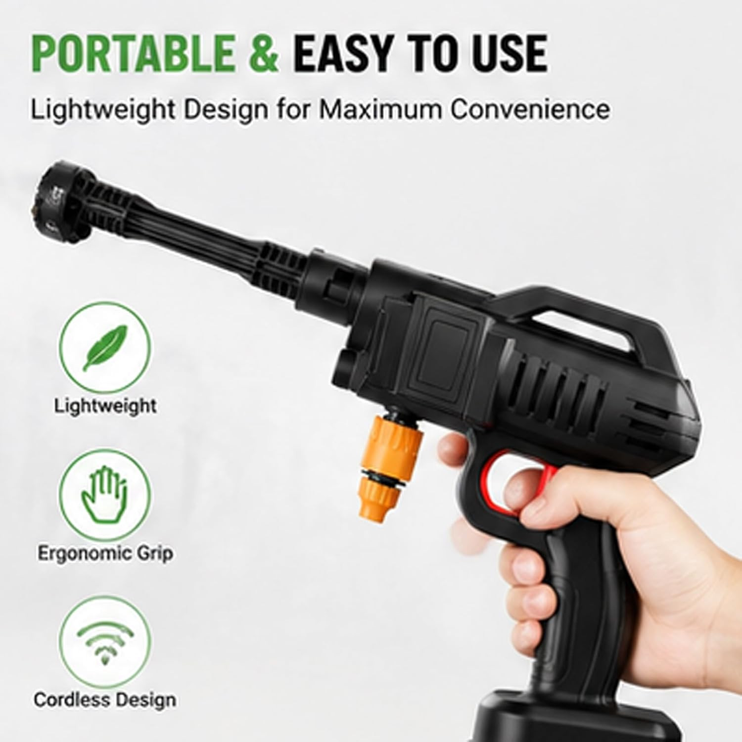 Cordless Portable Washer, Handheld Washer, Battery Operated Washer for Car Home