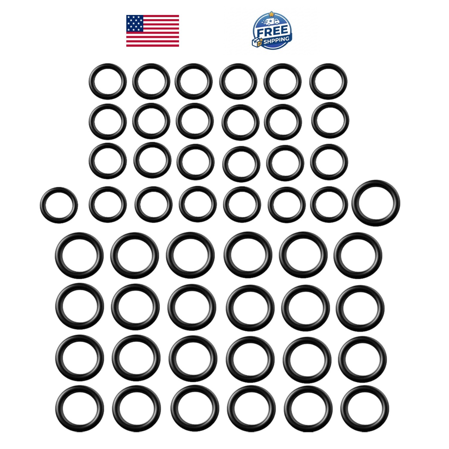 Complete O-Ring Replacement Kit (50 Pieces) for All Your Pressure Washer Needs