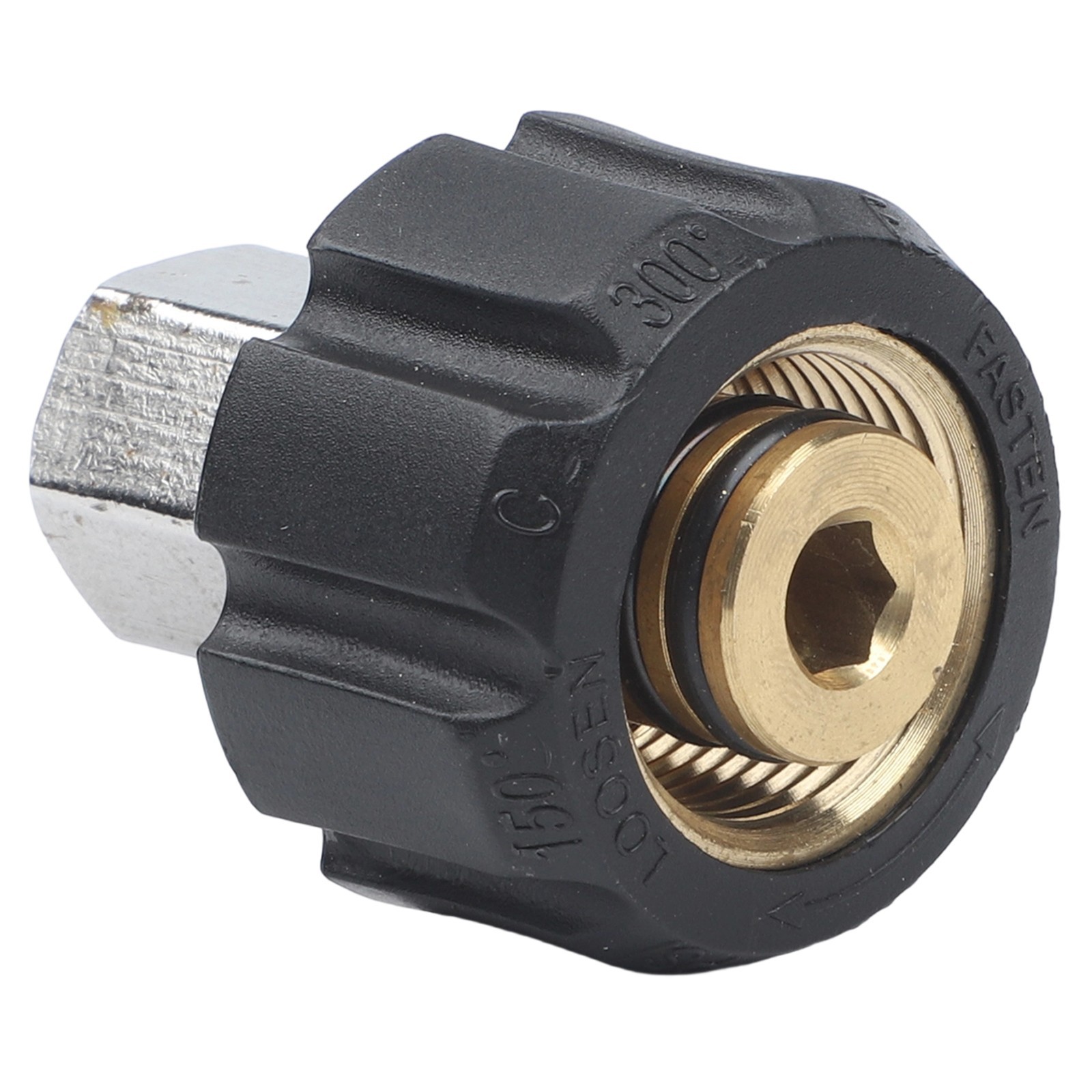 M22 Connector 14/15mm 3/8?? Female Stainless Steel 1 Pieces Black And Sliver