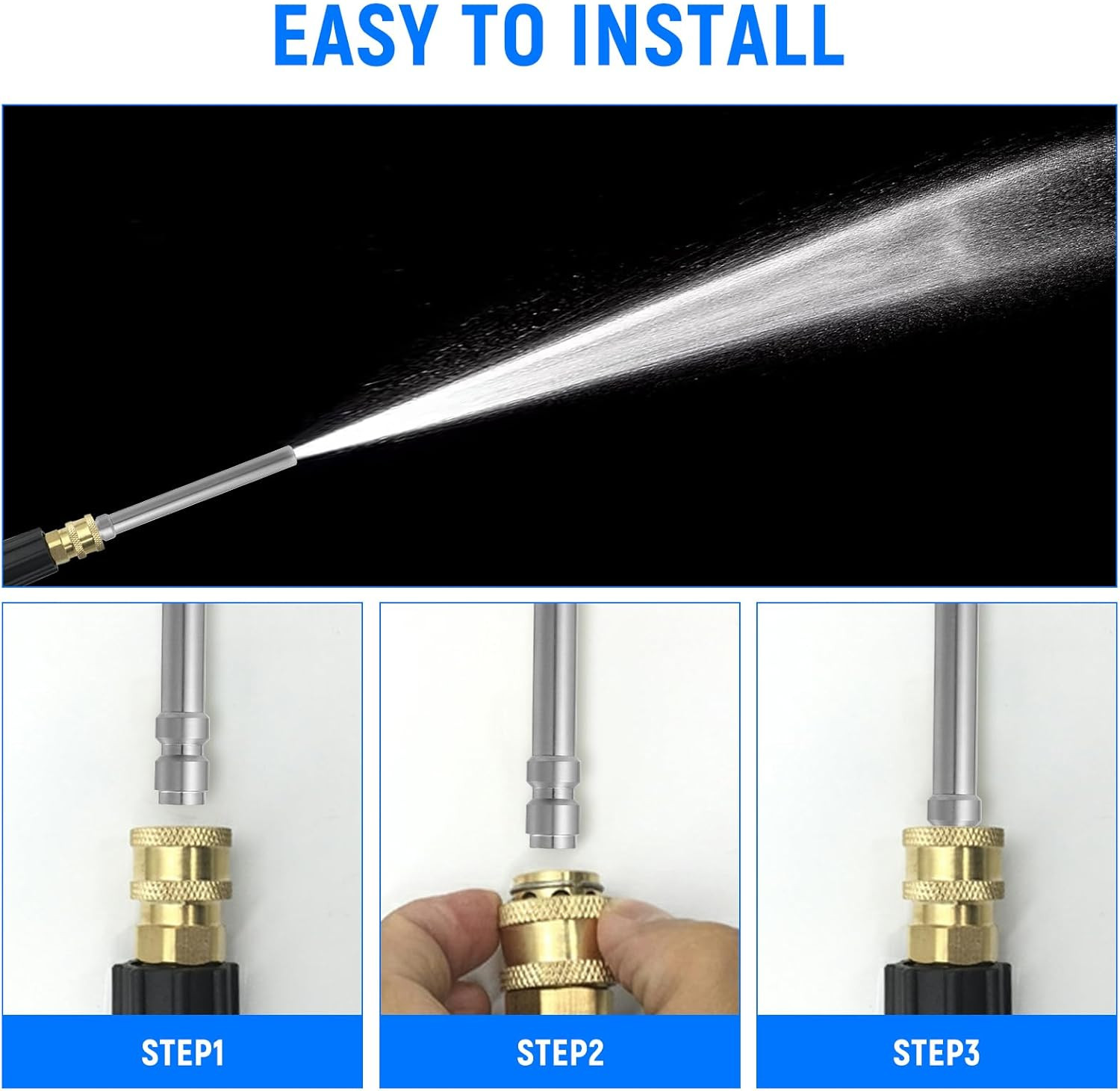 Pressure Washer Long Range Chemical Nozzle for Ladder Saver Pressure Washer Shoo