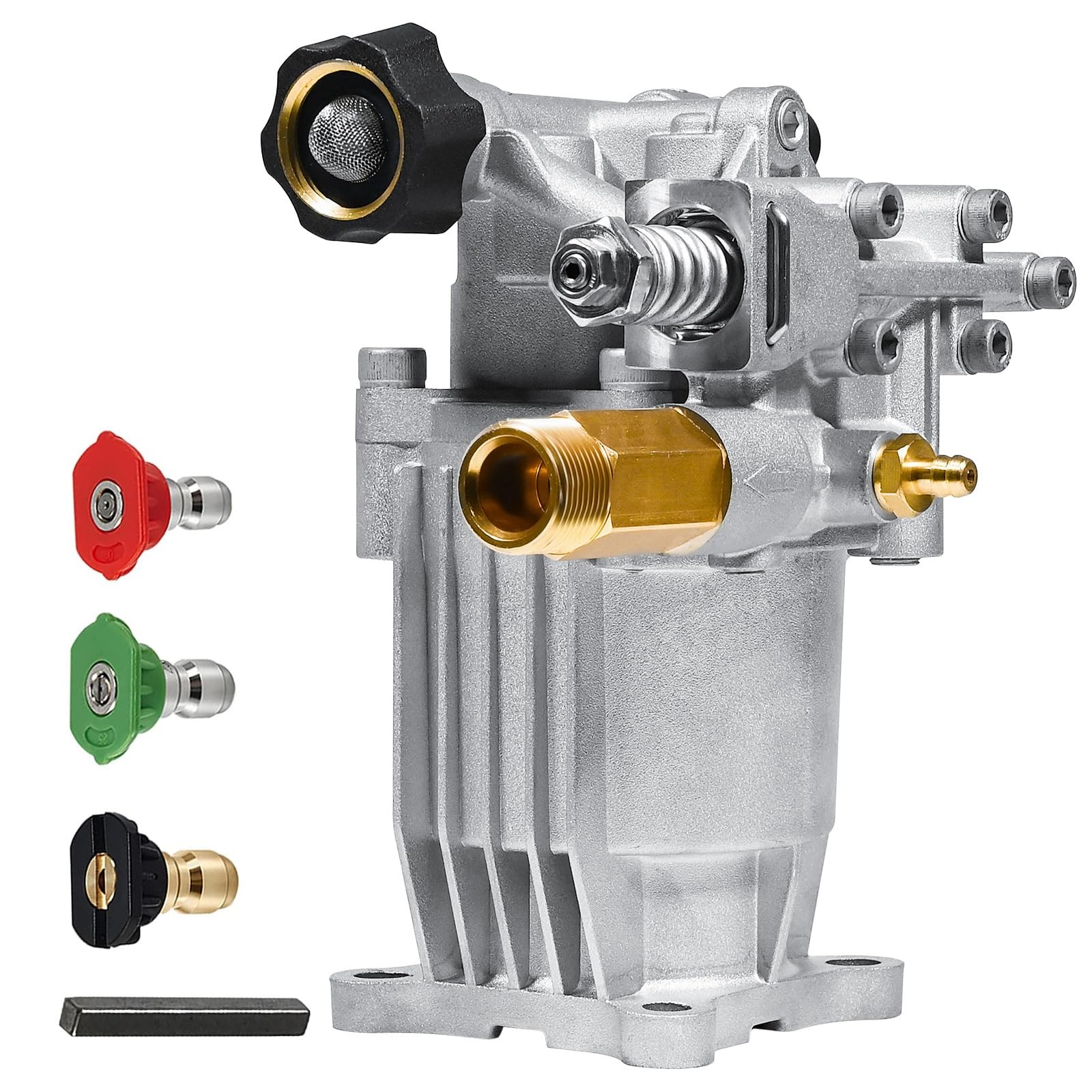 3/4 Inch Shaft Pressure Washer Pump 26003300 PSI 2.5 GPM Horizontal Gas Engine