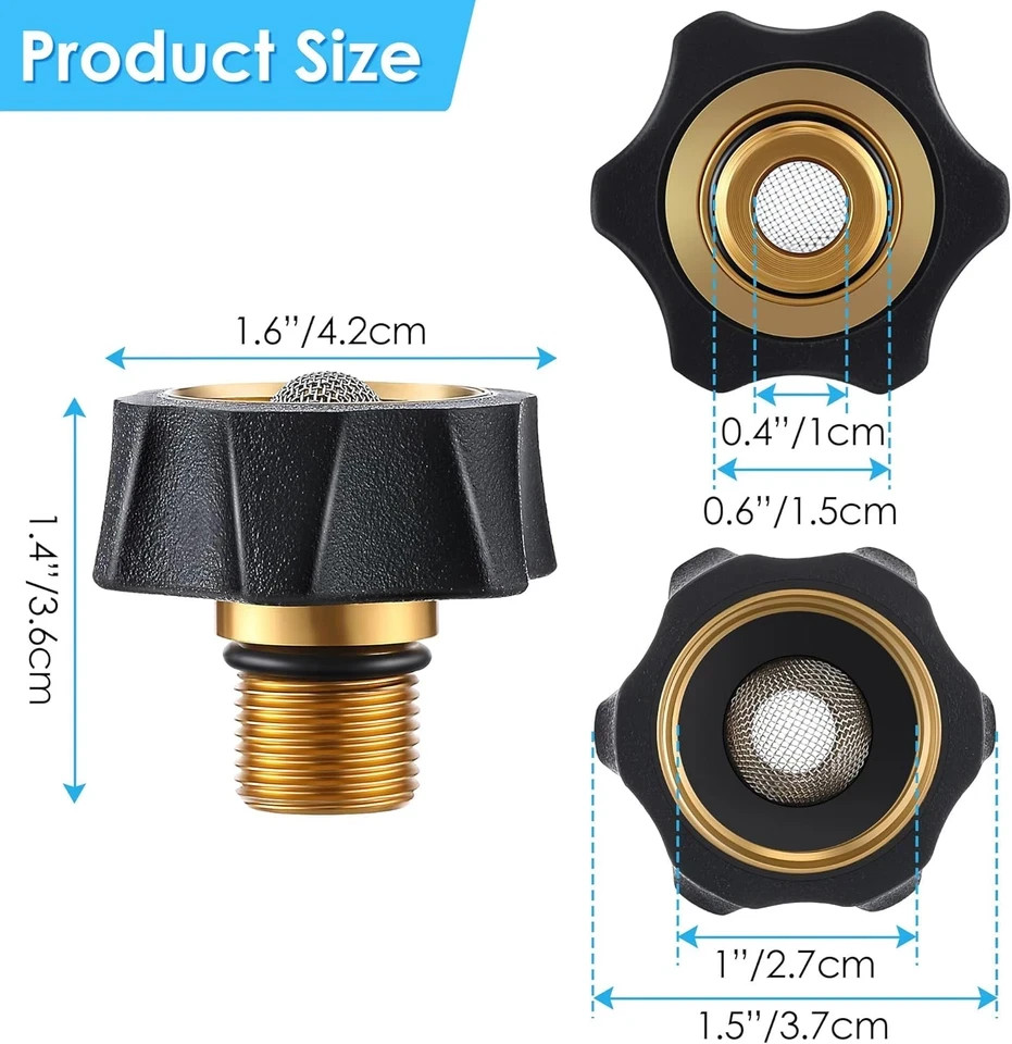3/4 Female to 3/8 Male Pressure Washer Adapter Fits Simpson 7112362 Pump