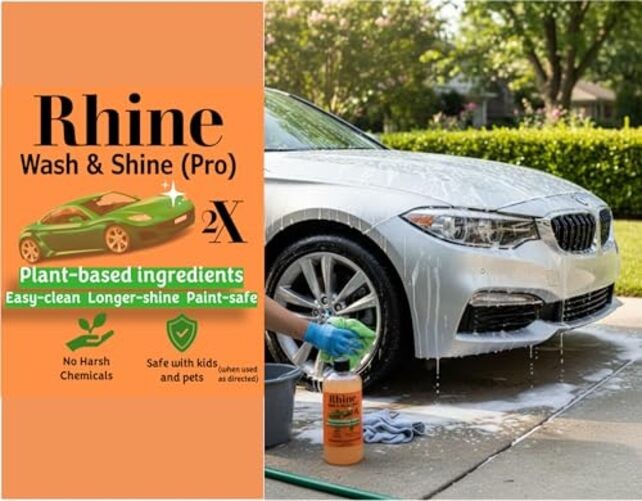 Plant-based Eco-friendly Car Wash Soap, Non-Toxic, High-Foam, Concentrated