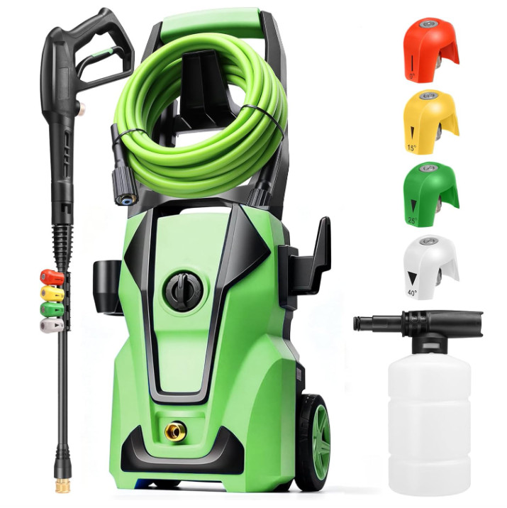 Hidrolimpiadora de Alta Presión 5000 PSI para Coches Patios con Espuma