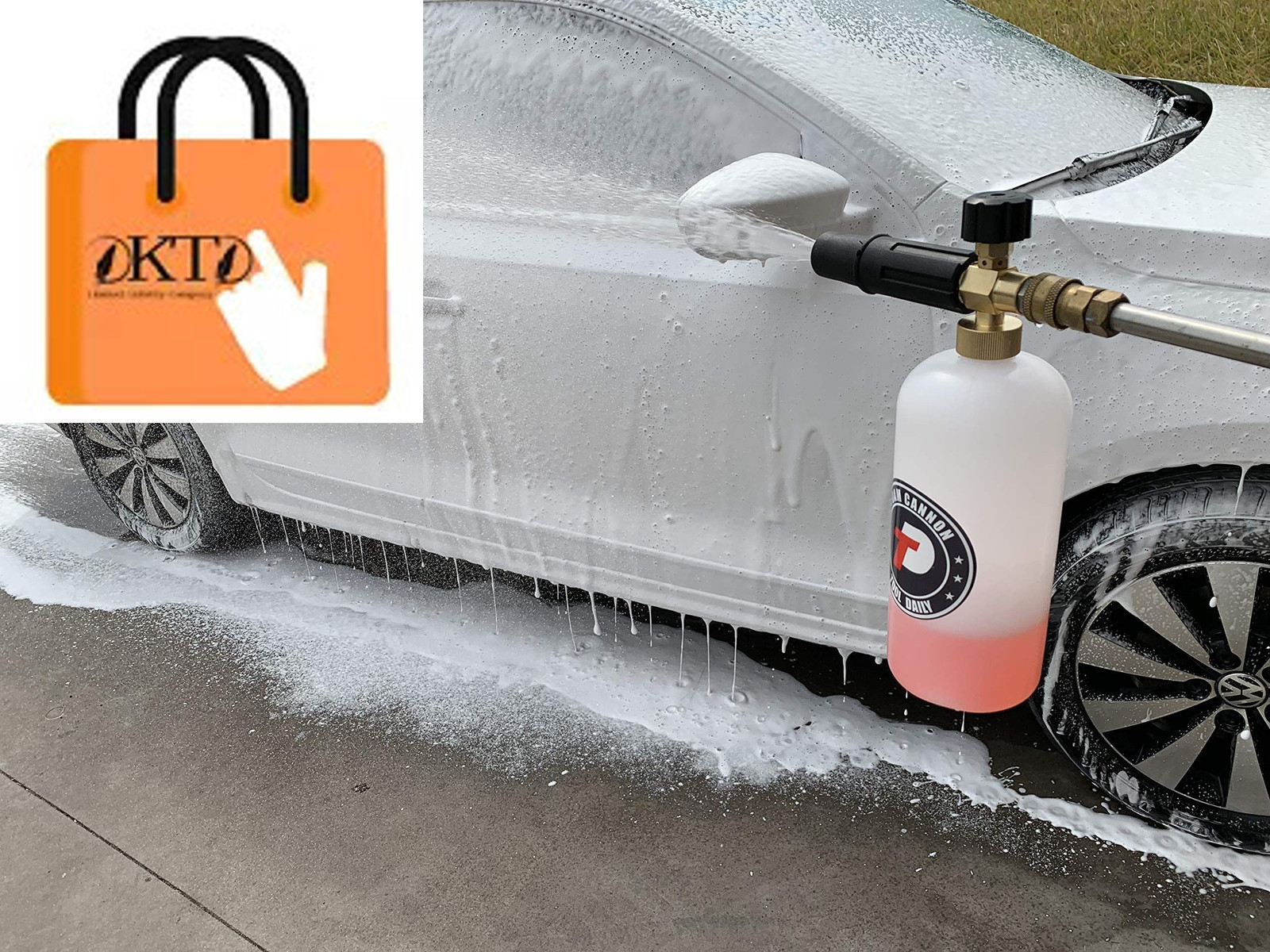 Foam Cannon with 1/4 Inch Quick 1/4” Connect, White