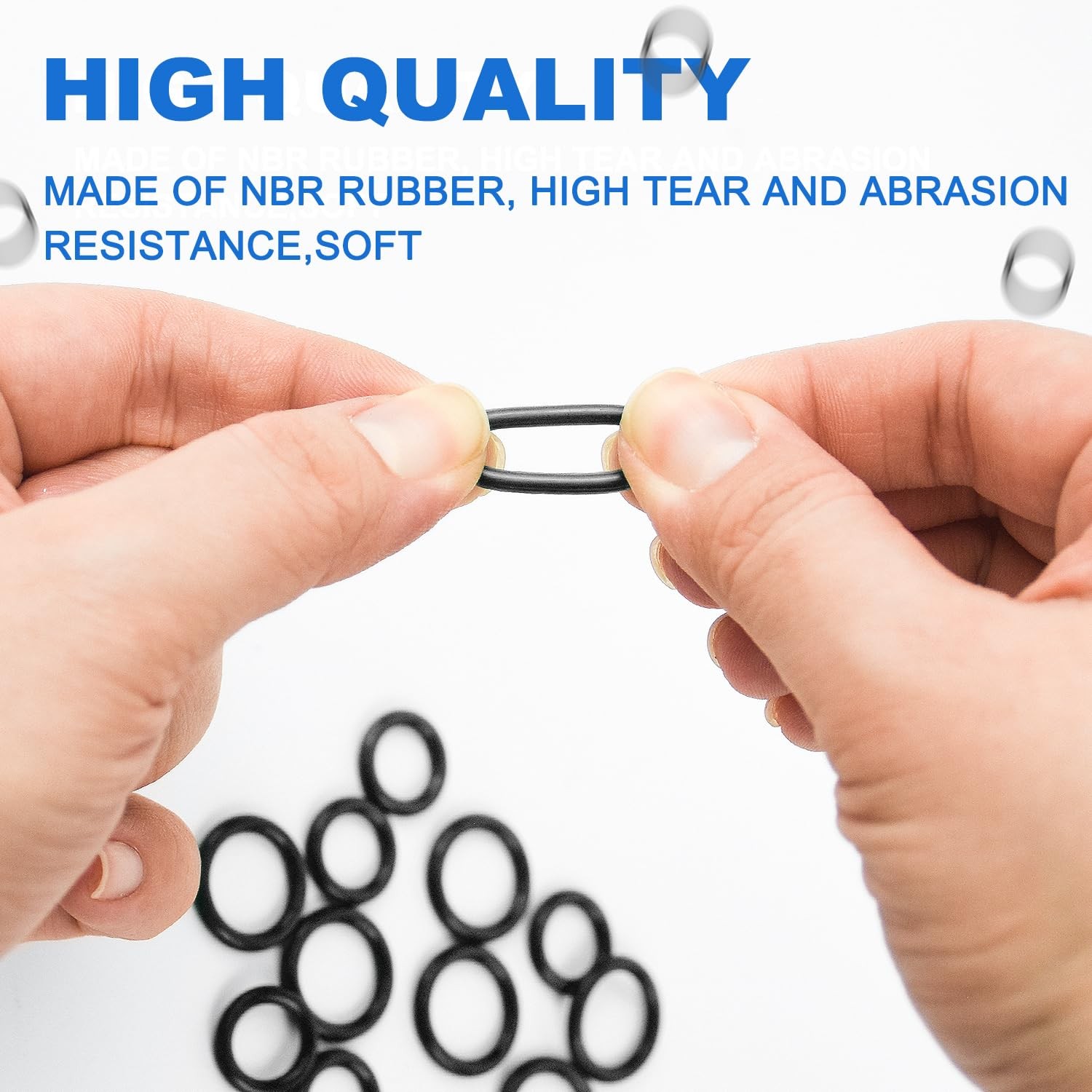 80PCS Pressure Washer O-Rings, 1/4″ & 3/8″ Quick Connect Seals, Rubber Parts