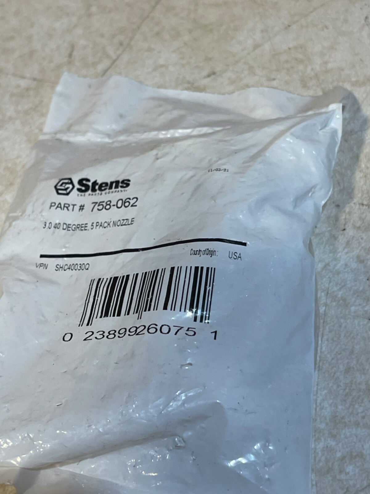 Spray Nozzle Set / 3.0 Size, Fits White, 5 Pack 758-062 (R4)