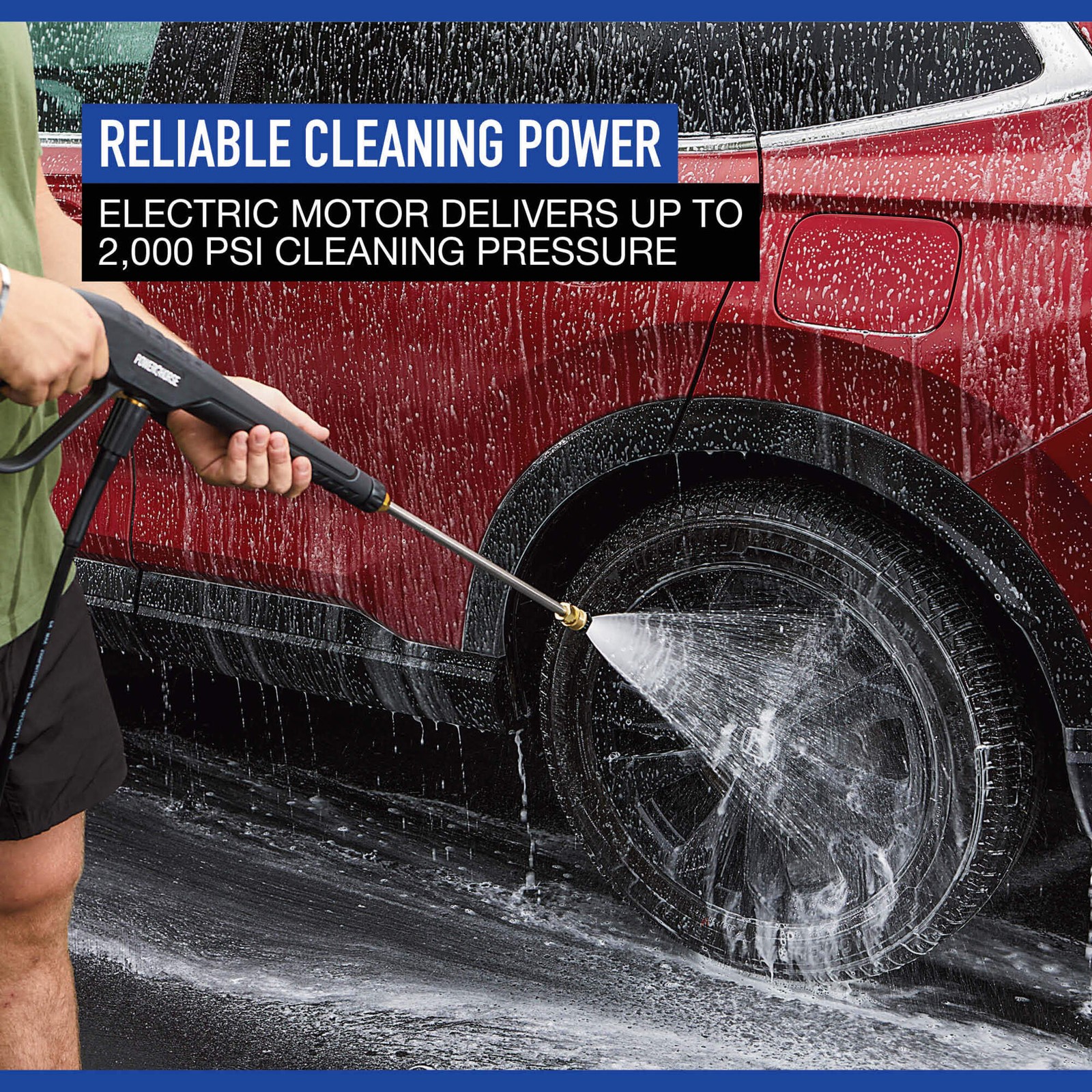 Powerhorse Electric Cold Water Pressure Washer, 2000 PSI, 1.6 GPM