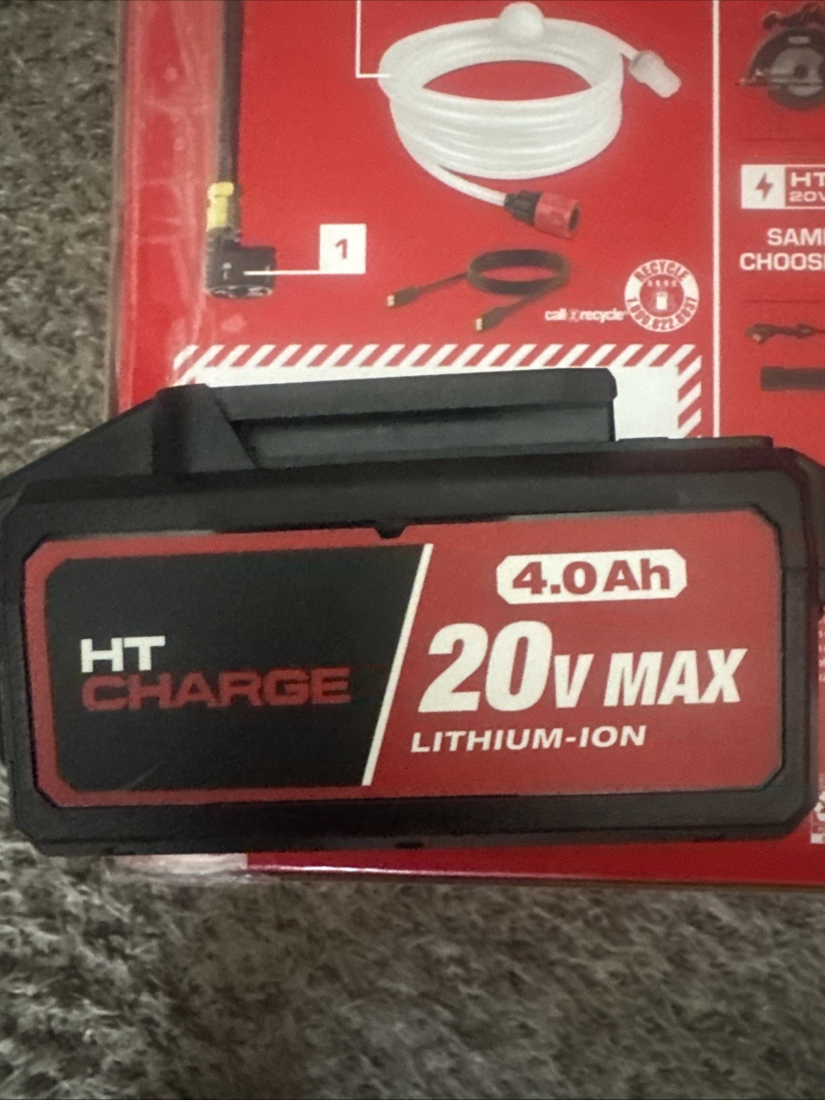 Hyper Tough 710 PSI 20V Brushless Cordless Porta Pressure Cleaner W/ 2nd Battery
