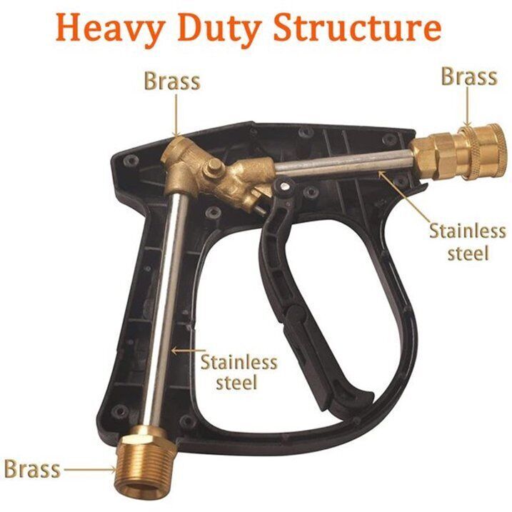 1/4″ Snow Foam Soap Lance Cannon Pressure Jet Bottle Quick Spray Washer Gun
