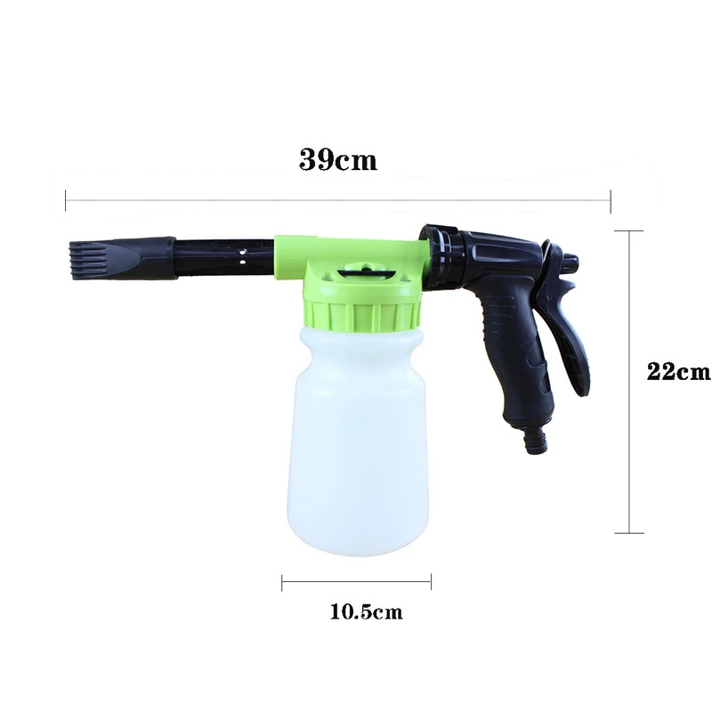 1L Car Washer Water Gun Adjustable Foam Nozzle Spraying Removable Jet Pressure C