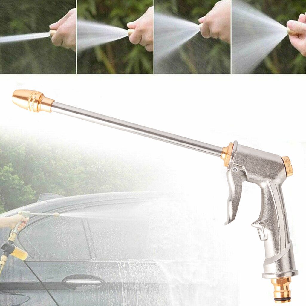 4 Type Spray High Pressure Power Washer Water Gun Nozzle Wand Attach Garden Hose
