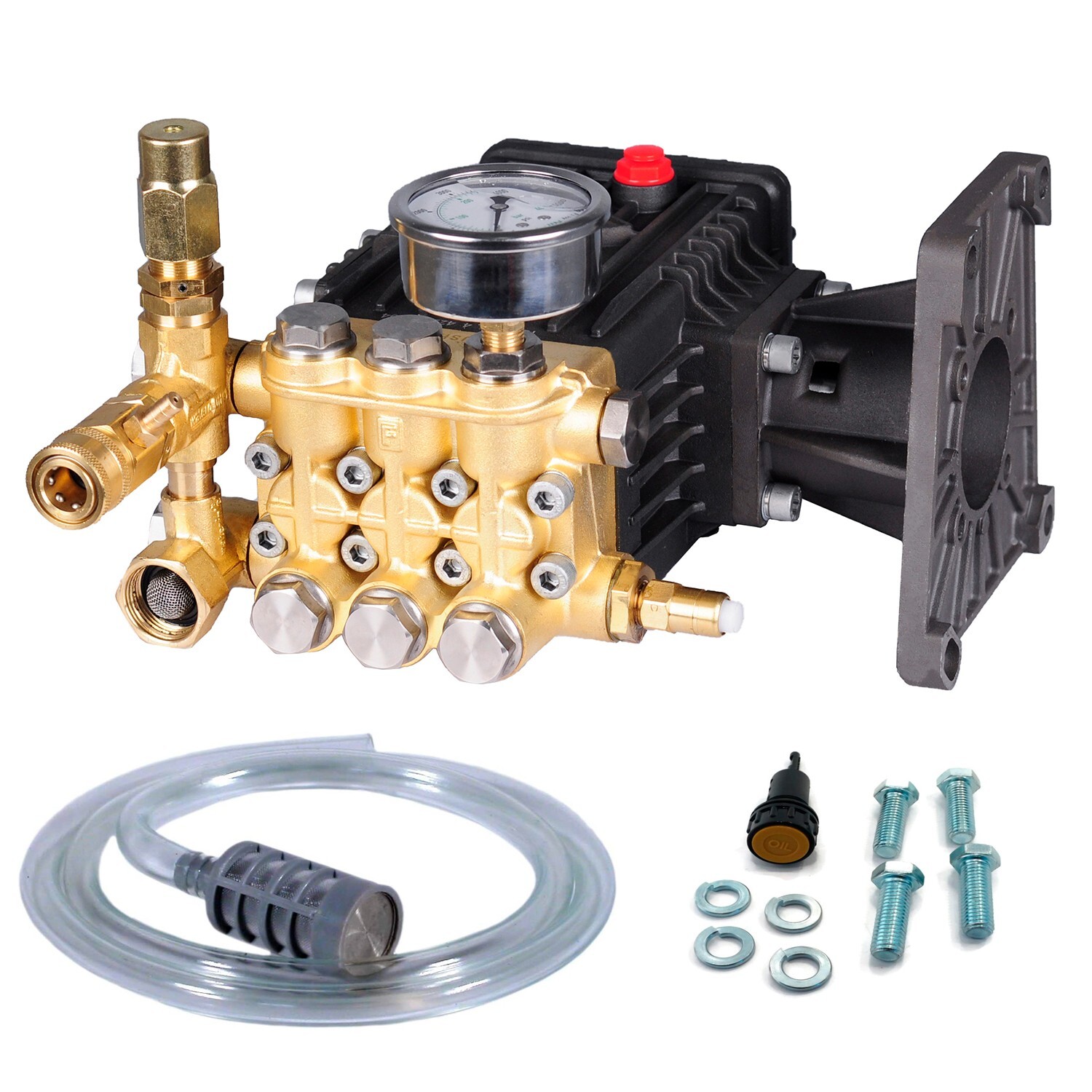 3600 PSI Pressure Washer Water Pump 1″ Horizontal Shaft For AR RSV4G40