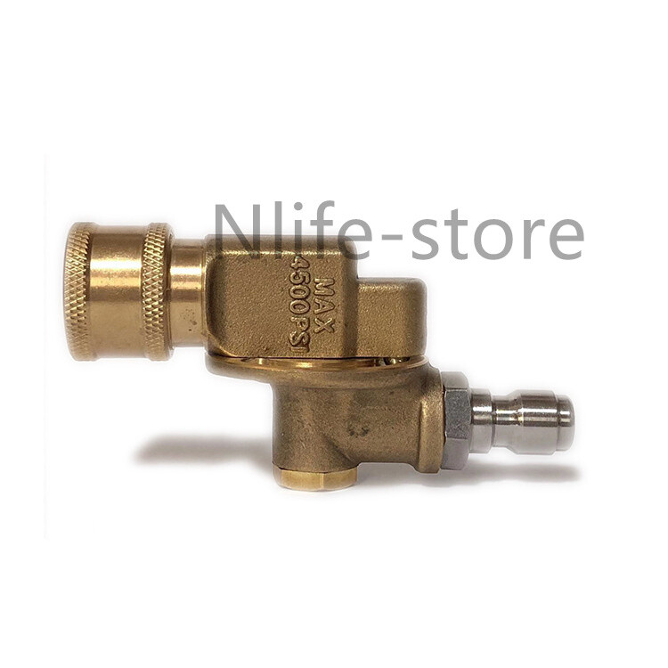 7 Gears Pivoting Coupler High Pressure Washer Gun Nozzle Tips Wand Spray 5000PSI