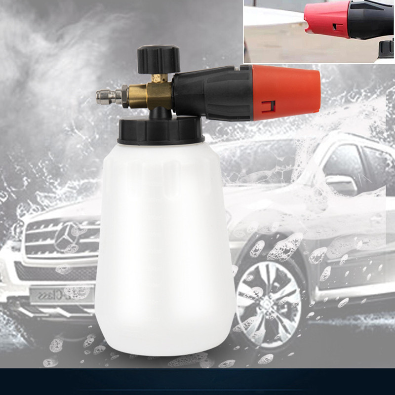 1/4″ Snow Foam Cannon Gun Car Wash Soap Lance Sprayer Pressure Washer Bottle