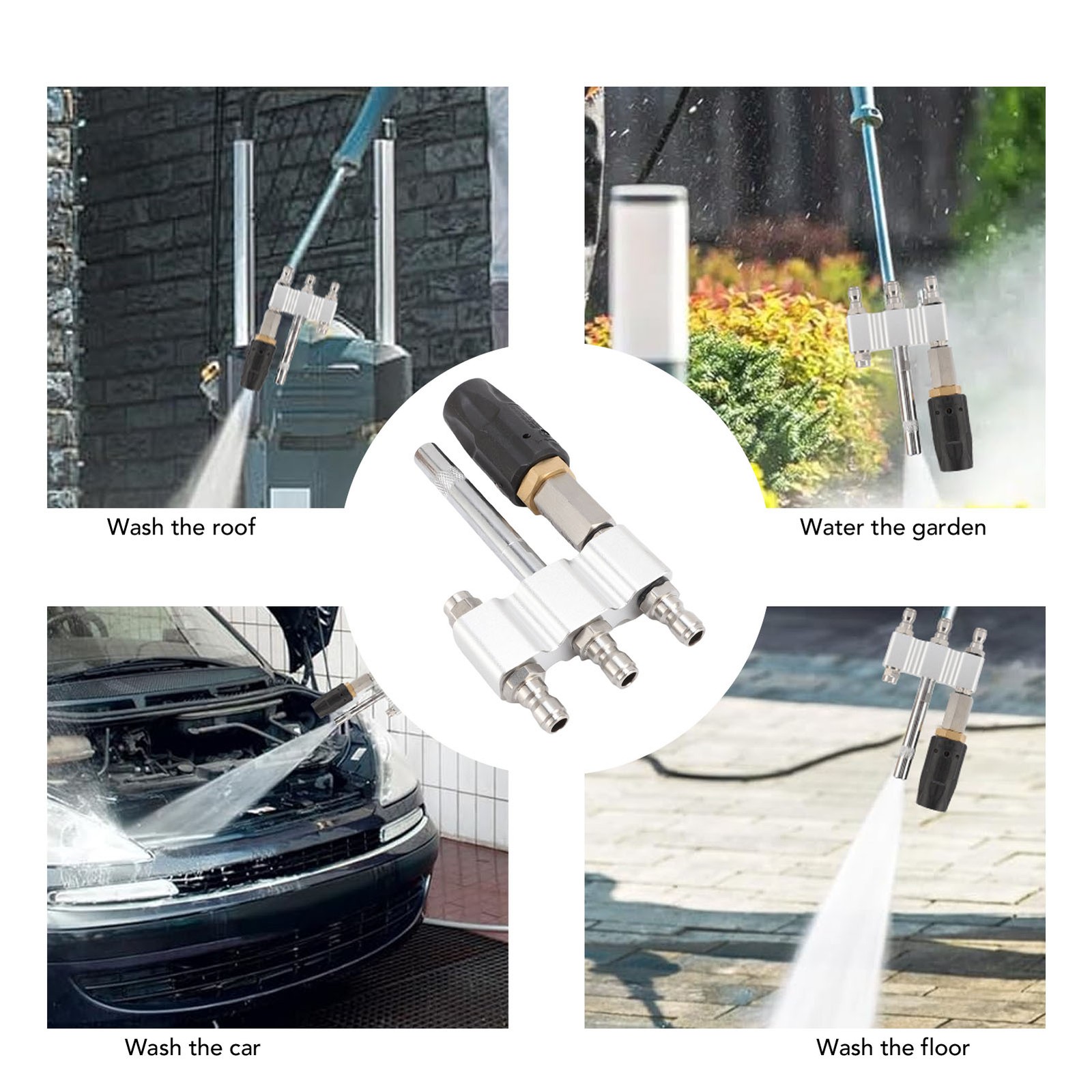 M5 Twist Nozzle Fit For Pressure Washer Long Tip 1/4in Quick
