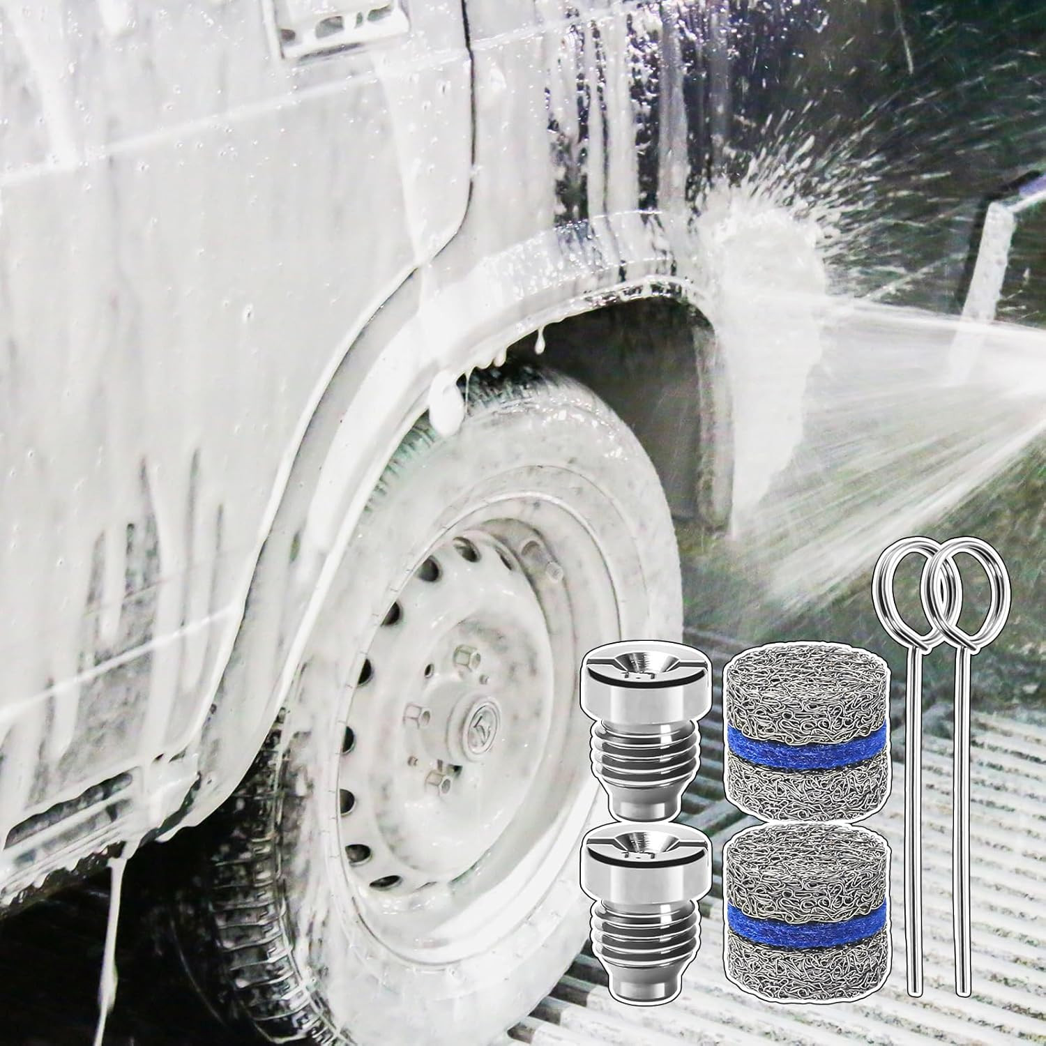 1.1 Mm Orifice Foam Cannon Nozzle and Foam Maker Meshes Kit for Foam Cannon Repl