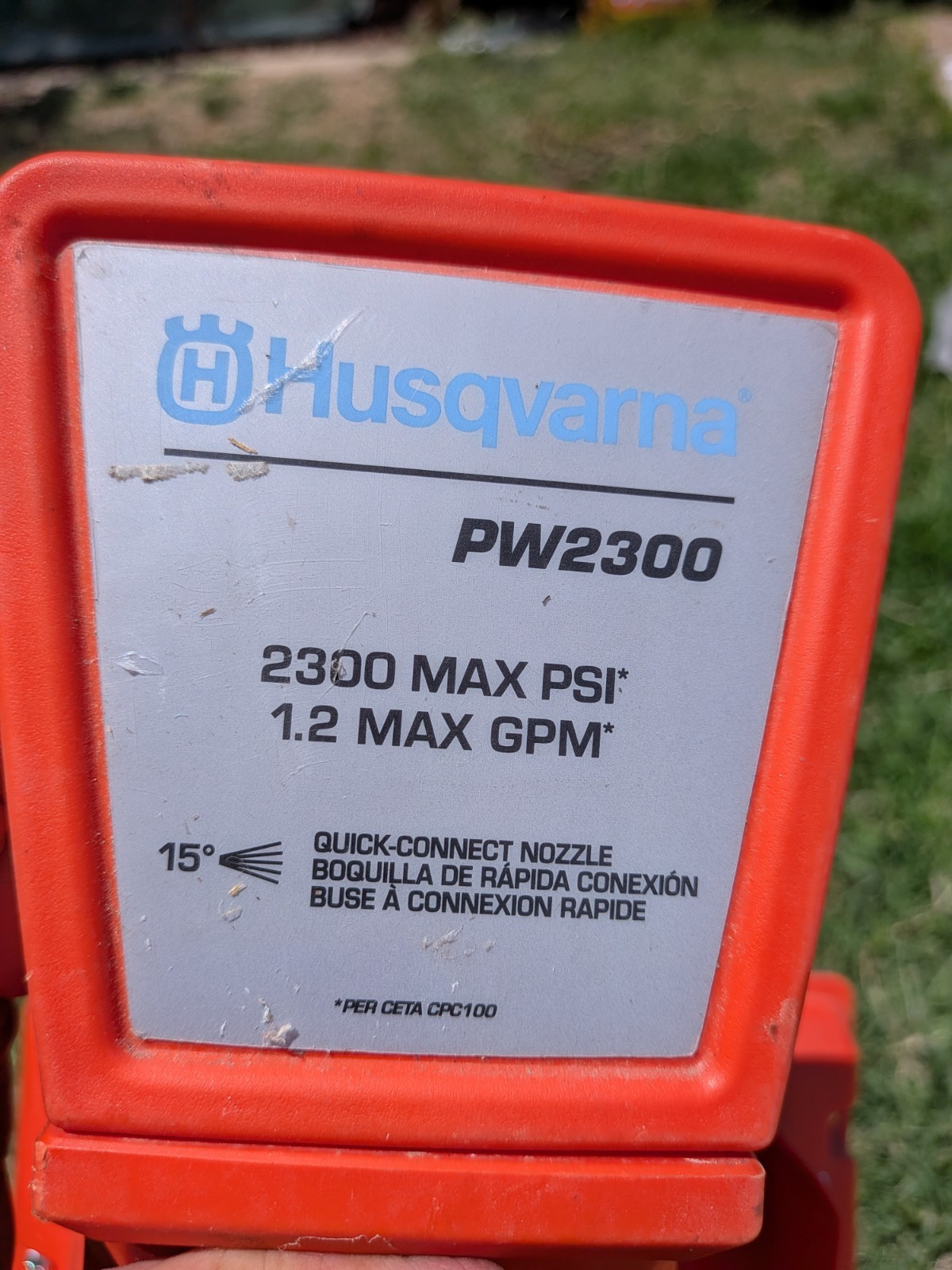 Husqvarna PW2300 Pressure Washer OEM Replacement Front Housing top & Bottom