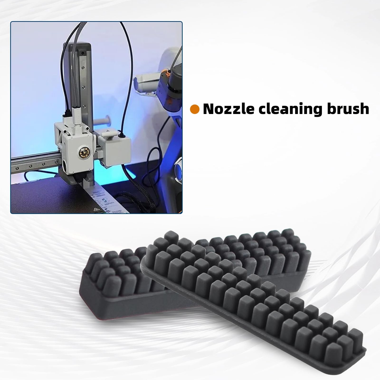 8 PCS Lab A1 Silicone Nozzle Brush Accessories,Mini Wiper Brush…