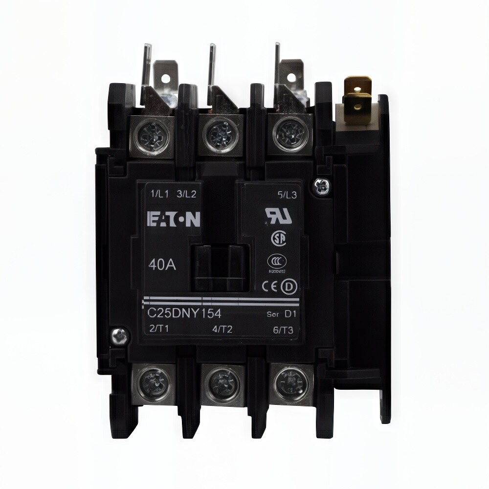 Eaton Contactor, 460V 40 Amp C25DNY154CL