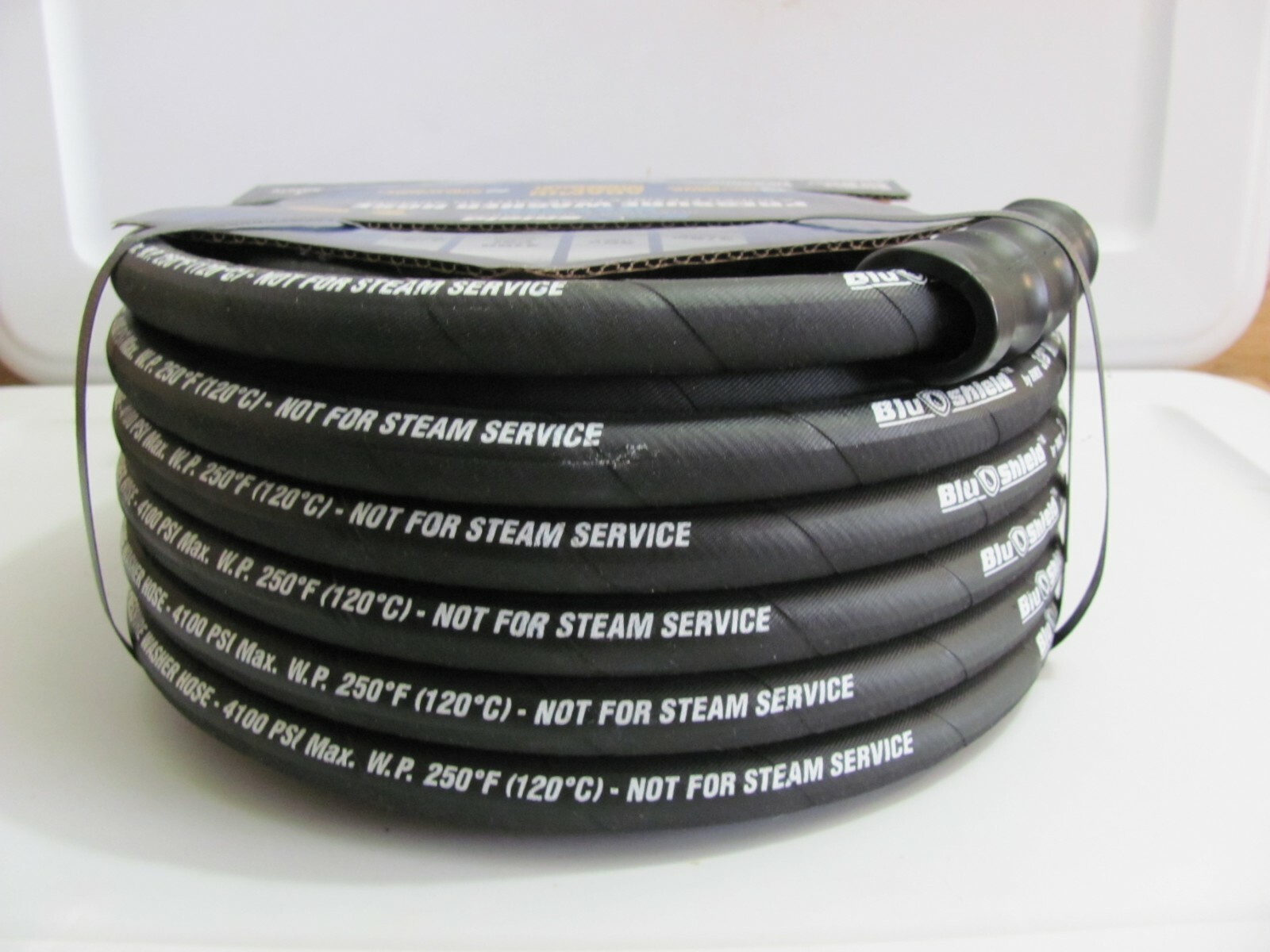 Pressure Washer Hose BluShield 3/8″ x 35ft 4100PSI Made With Kevlar