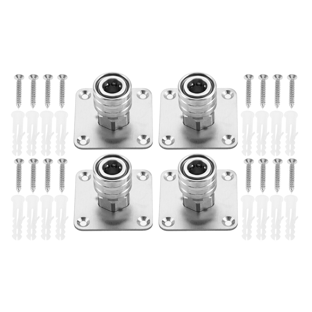 4x Wall Mounted Pressure Washer Foam Cannon Holder for 1/4inch Quick Connector