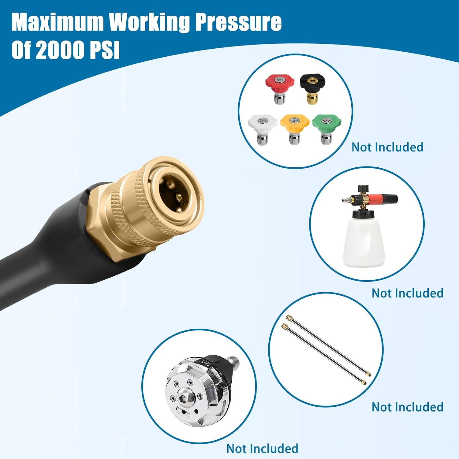 Pressure Washer Wand 308494075 for Ryobi, Portland, Husky Pressure Washer Gun, 2