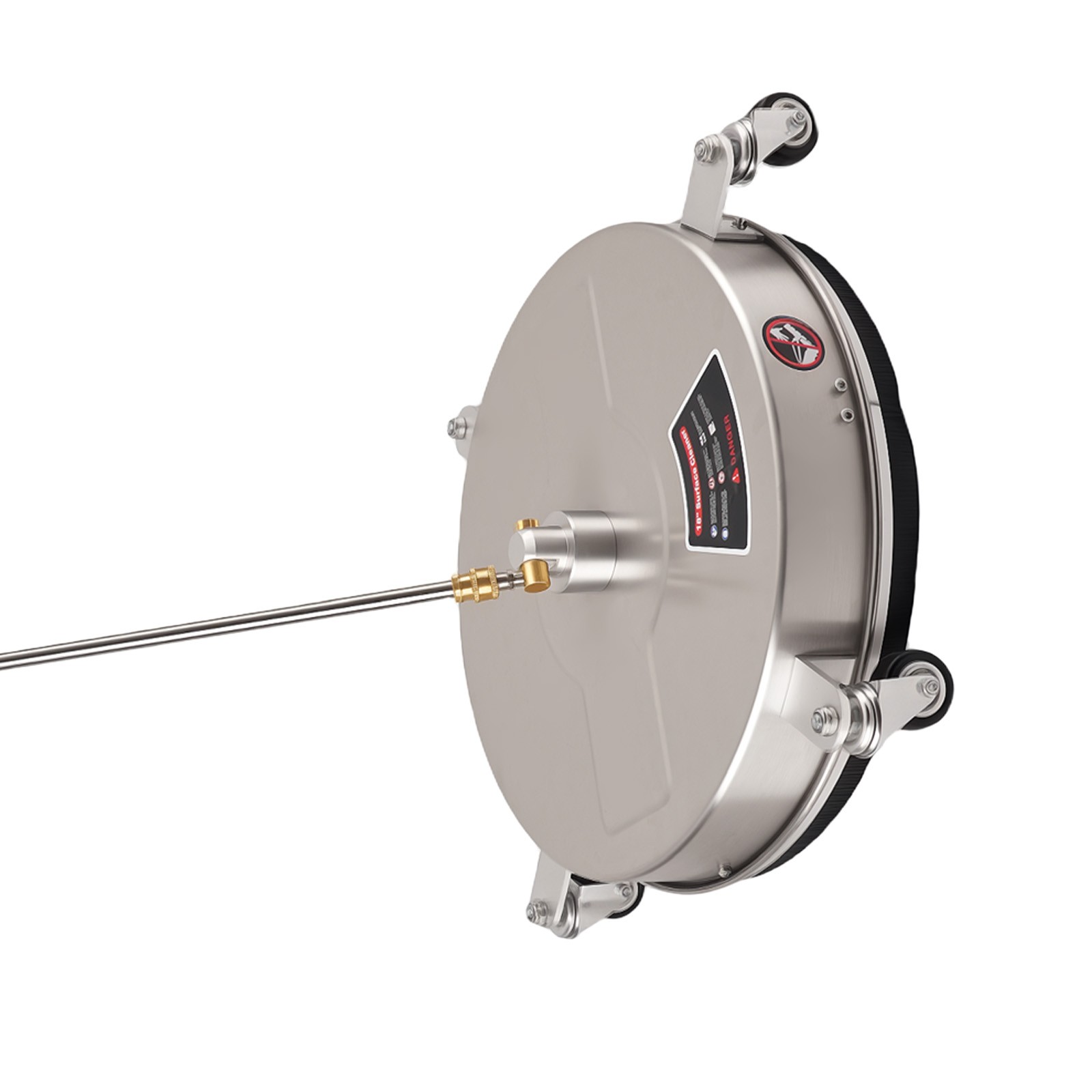 18″ Pressure Washer Surface Cleaner 4000 PSI Stainless 1/4″ Quick Connect New