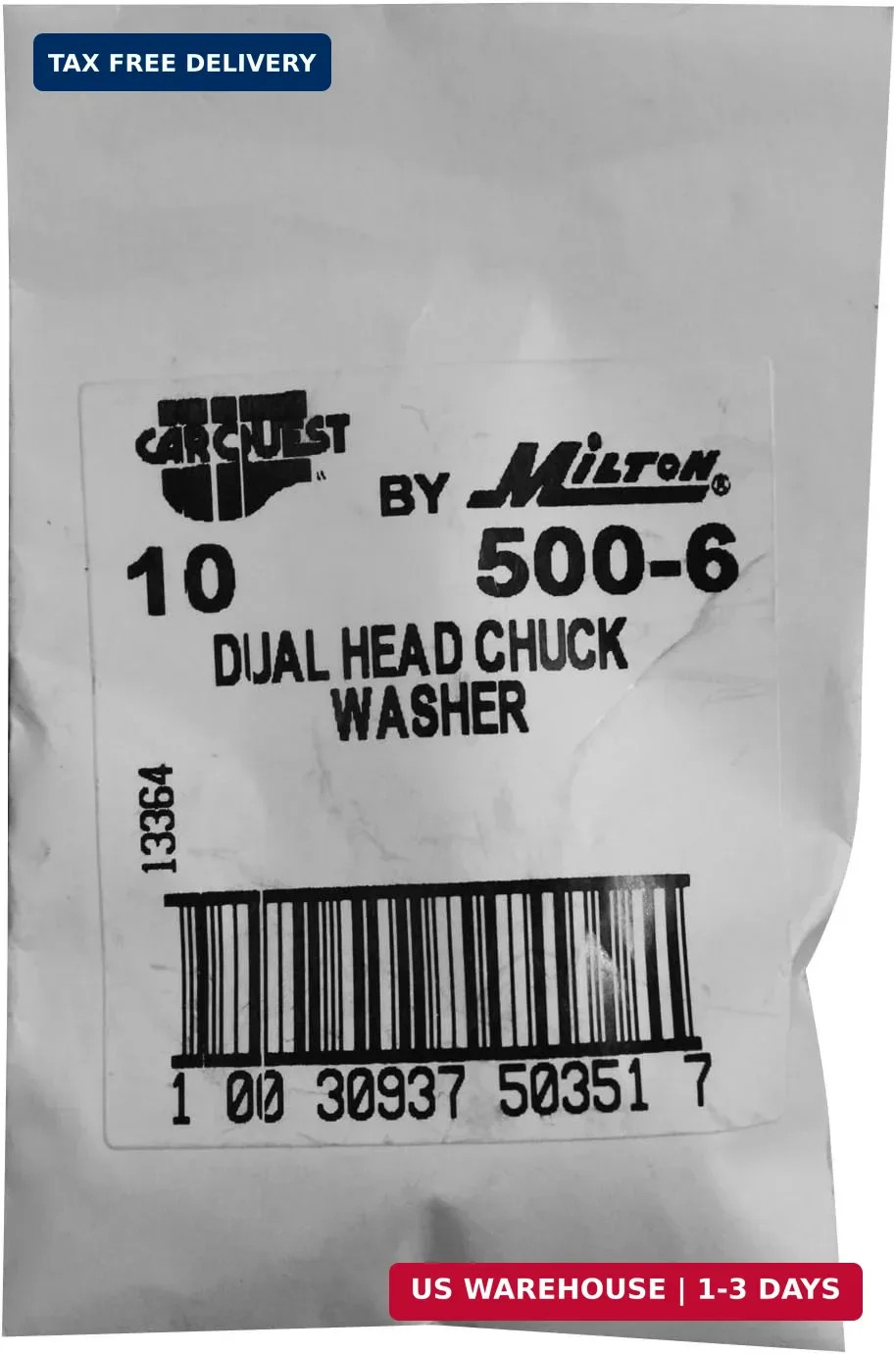Milton 500-6 Dual Head Air Chuck Washer – Box of 10