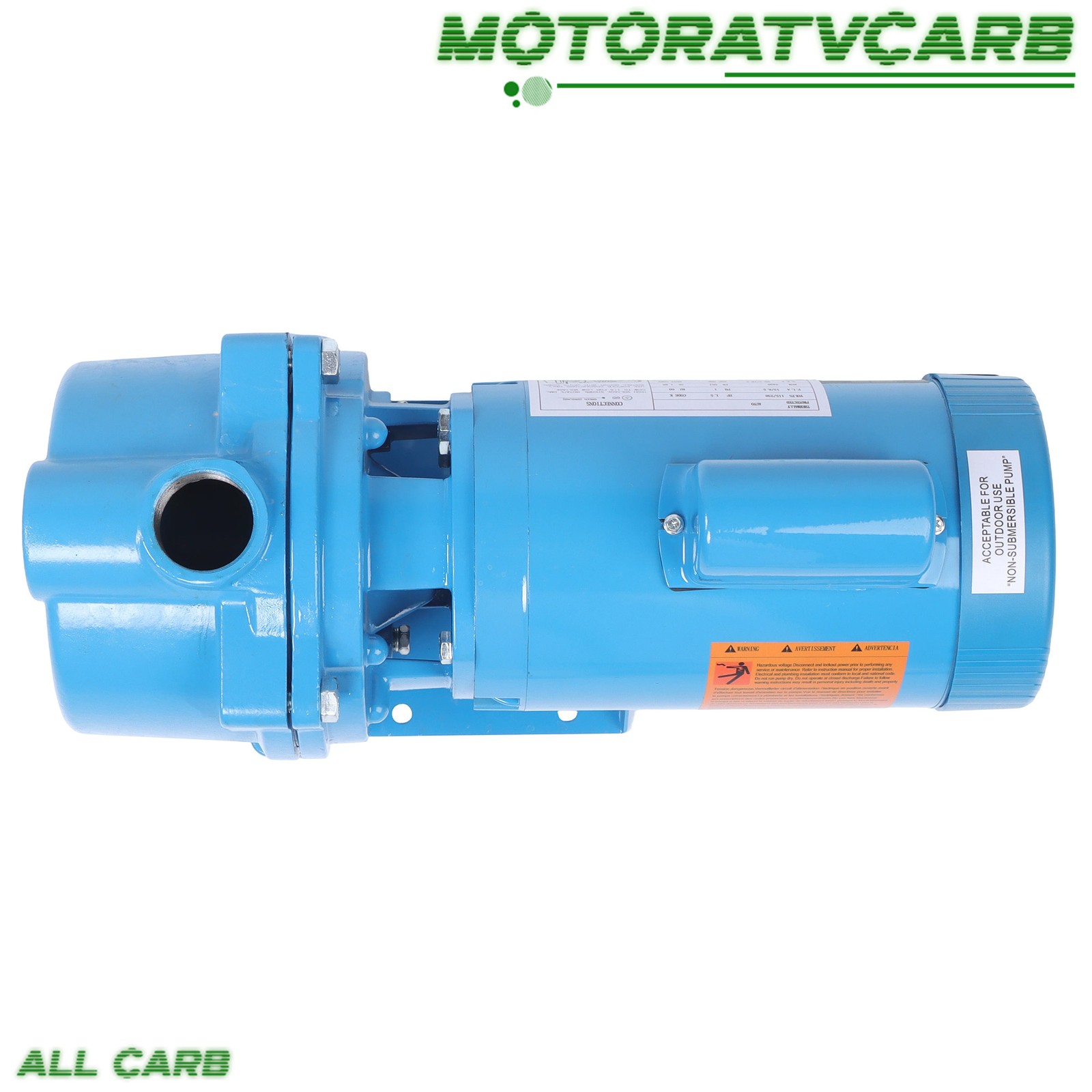 ALL-CARB GT15 1.5 HP Water Well Irrigation Sprinkler Pump 115/230V Self Priming