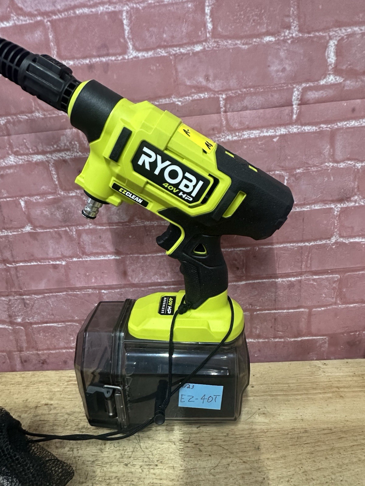 RYOBI 40V HP EZClean 600 PSI Cold Water Power Cleaner (Used) Tool Only (EZ-40T)
