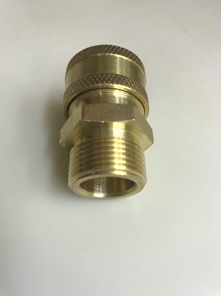 MTM 3/8 Coupler X M22 Male 15mm Twist Connect Pressure Washer (Non Standard )