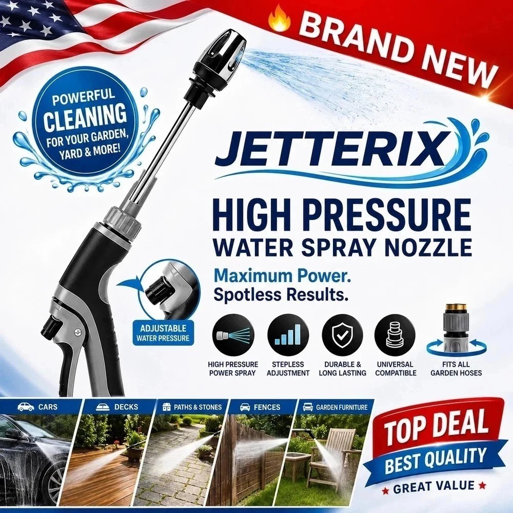 Jetterix Pressure Washer Gun Nozzle for Garden Hose High Pressure Water Jet