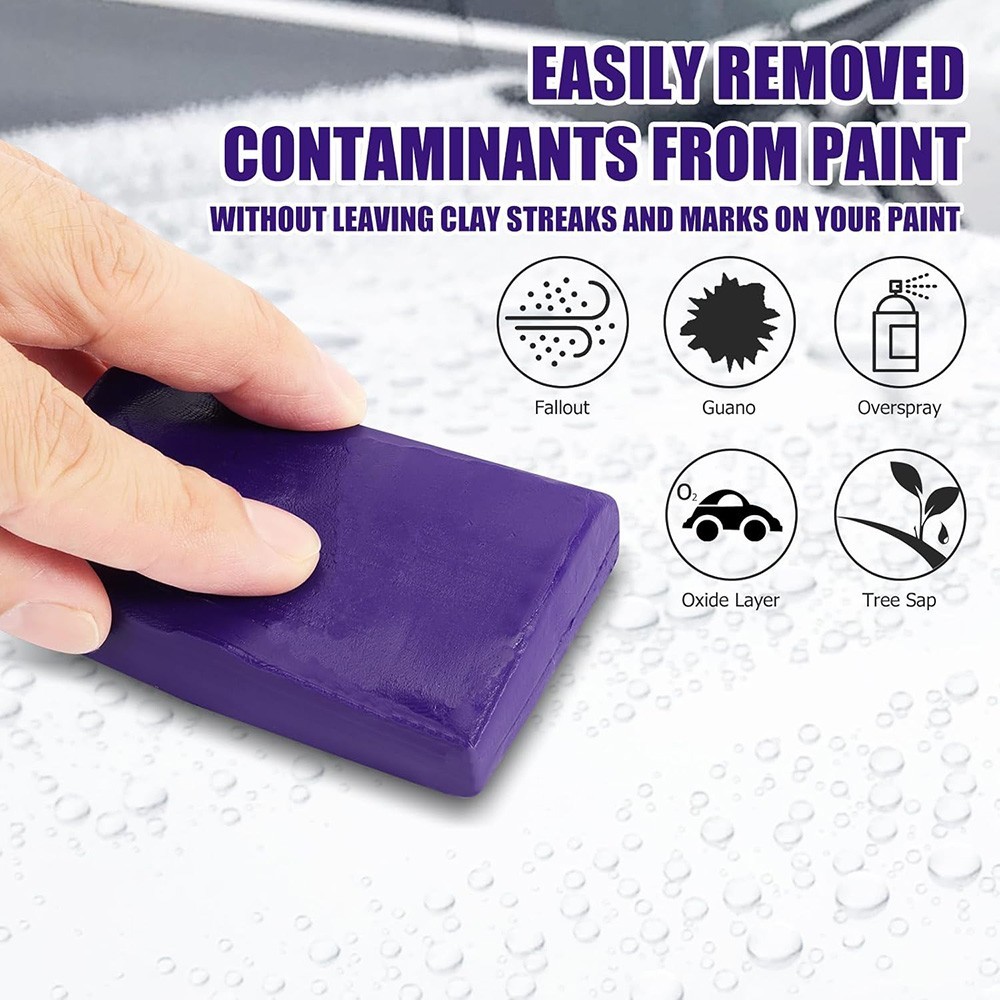 Car Clay Bar 4 Pack 400g Premium Grade Clay Bars Detailing Magic Clay Bar Purple