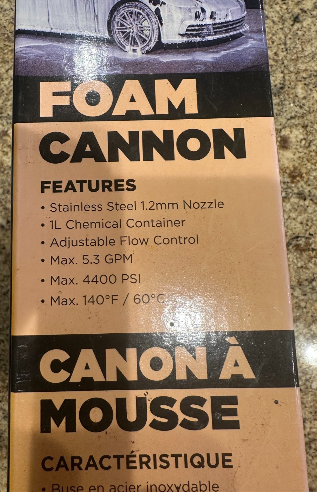 BE Power Equipment Professional Foam Cannon, 4400 PSI, 5.3 GPM