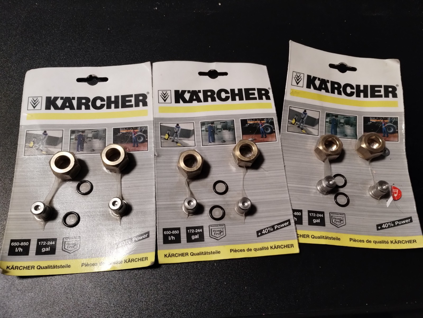 LOT OF 3 – Kärcher Professional 2.639-187.0 Nozzle for Surface Cleaner Set of 2