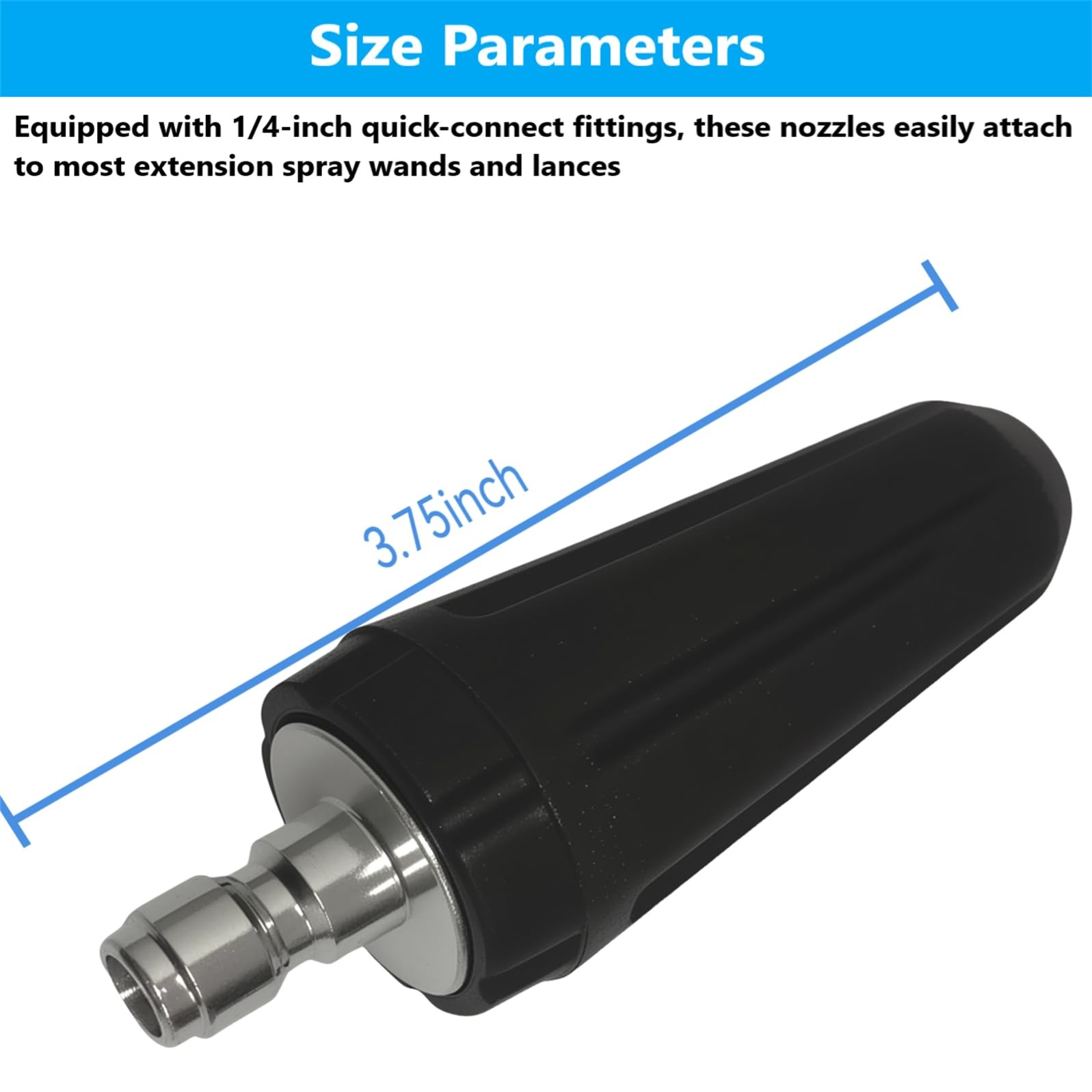 2000 PSI Turbo Nozzle, 1/4-Inch Quick Connect – for Greenworks 5201402, with …