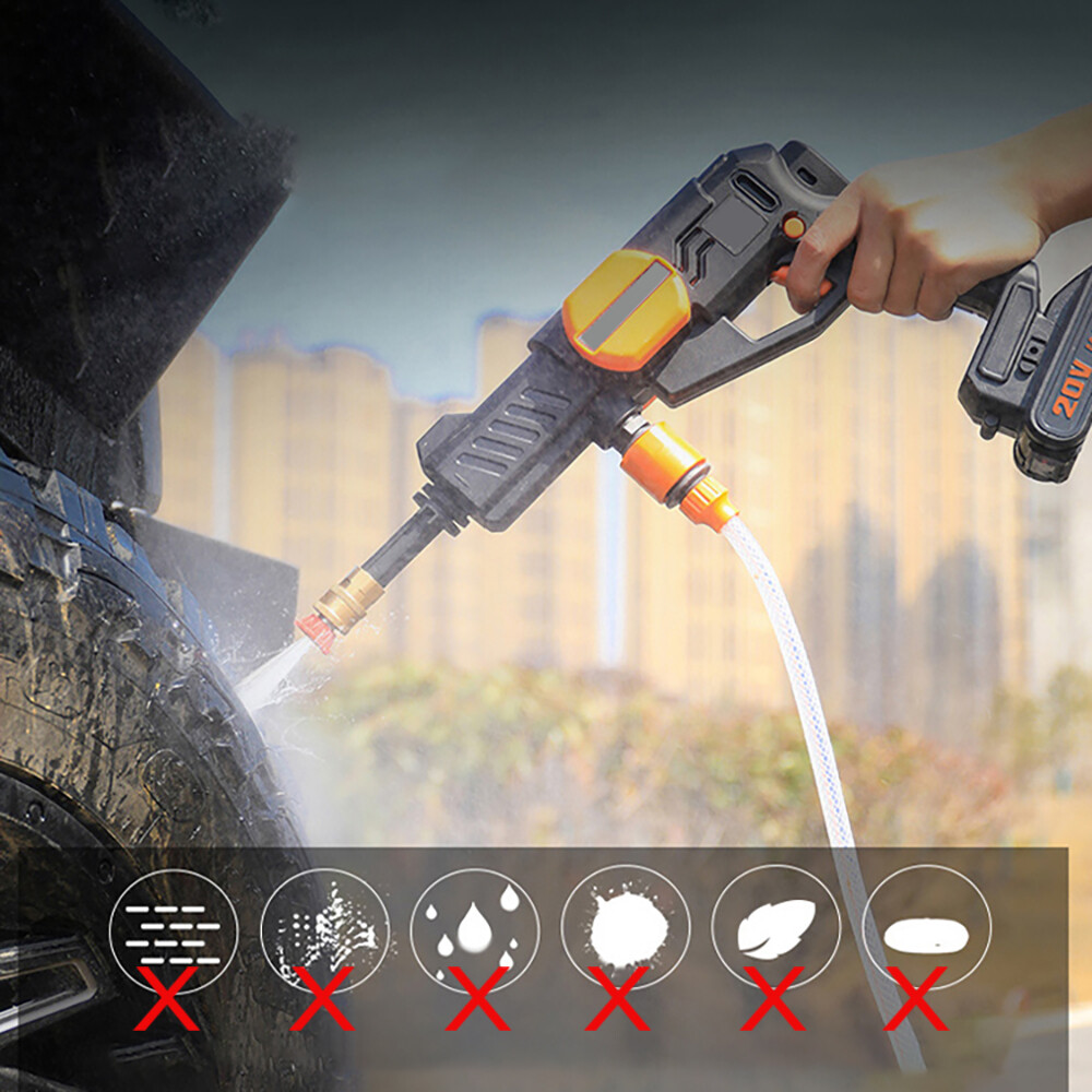 Cordless Pressure Washer Portable Power Cleaner 320 psi /2.0A Battery & Charger