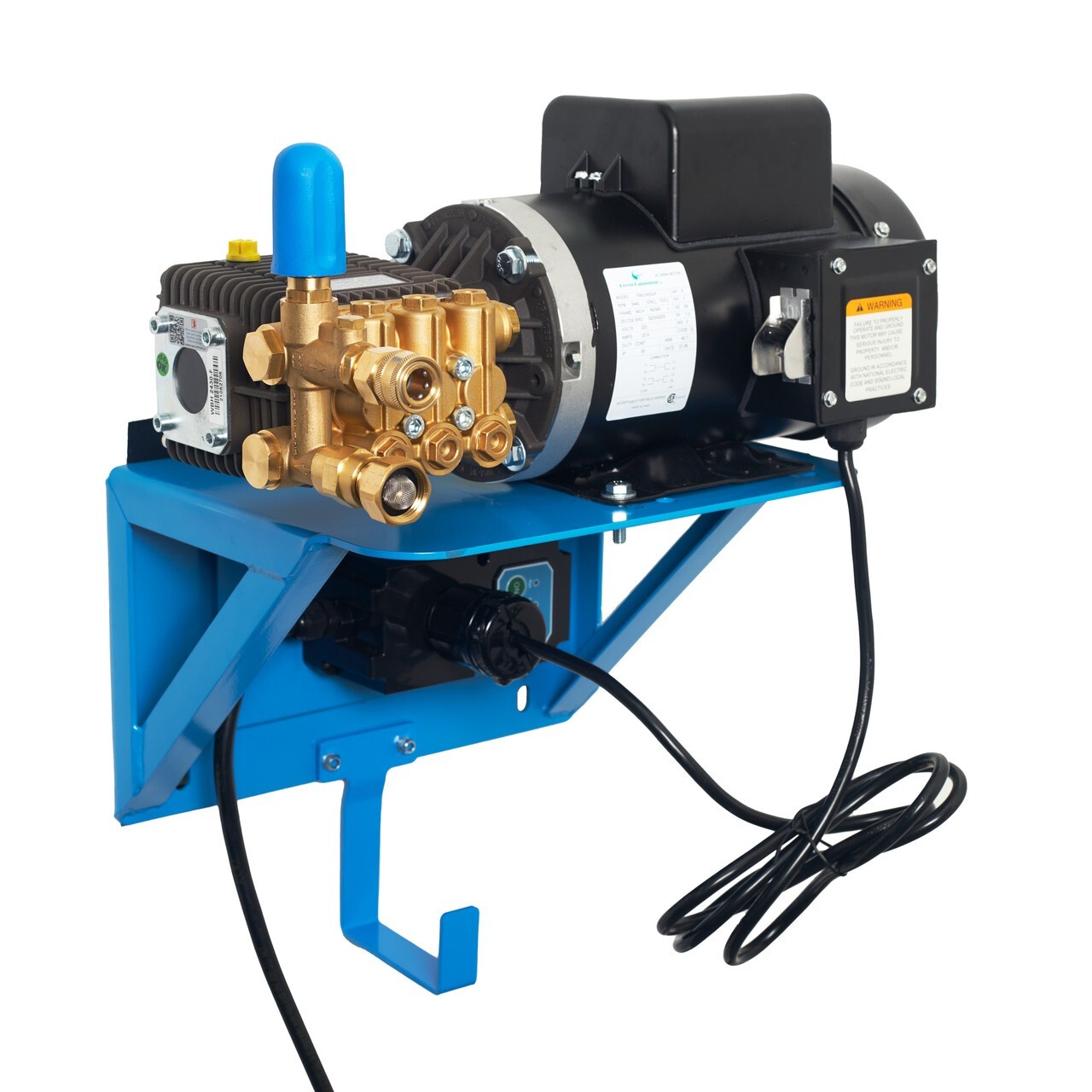 Canpump Wall-Mount Pressure Washer: 5 hp Full-Speed Motor 230 V, Auto Start-Stop
