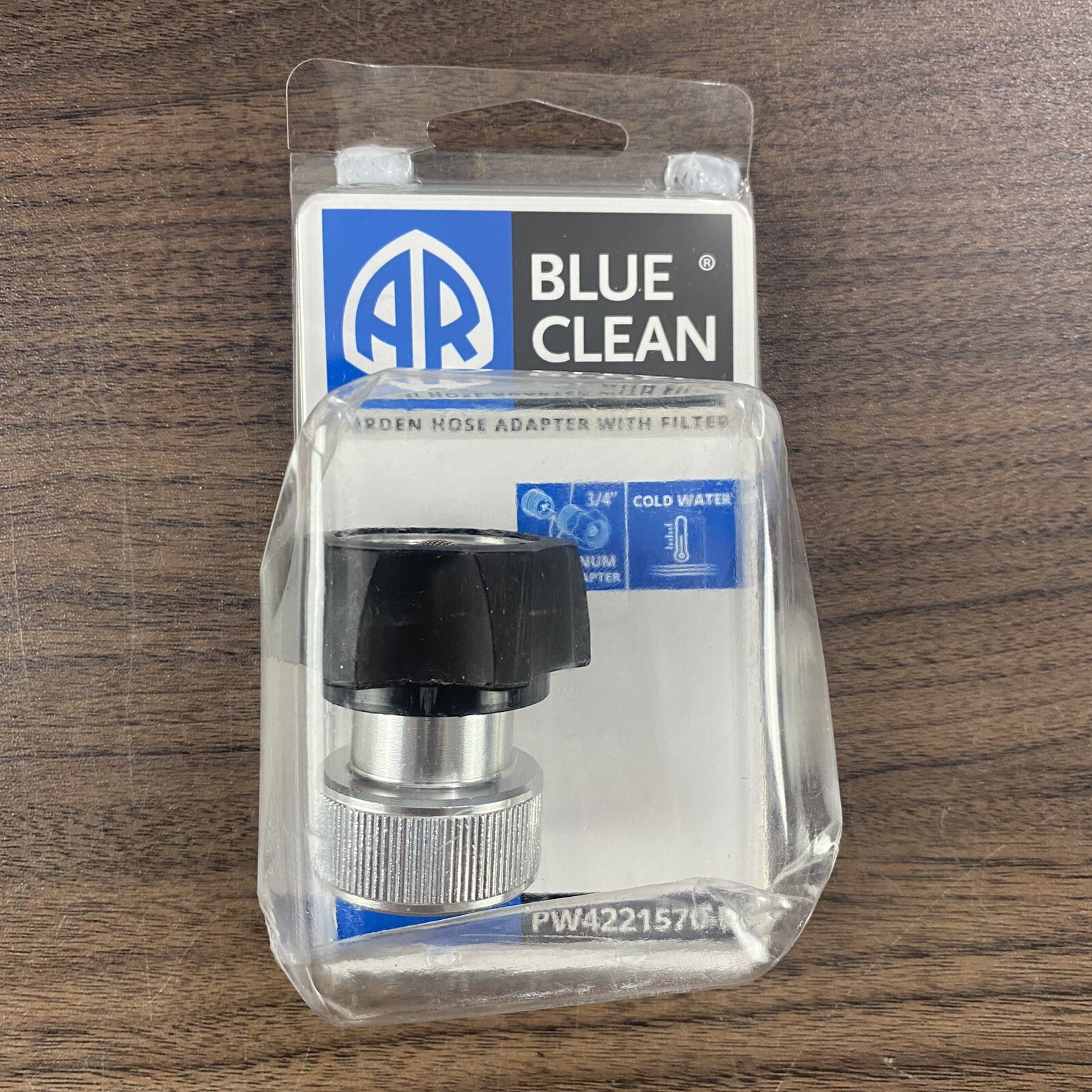 Blue Clean Garden Hose Adapter Aluminum PW4221570-R