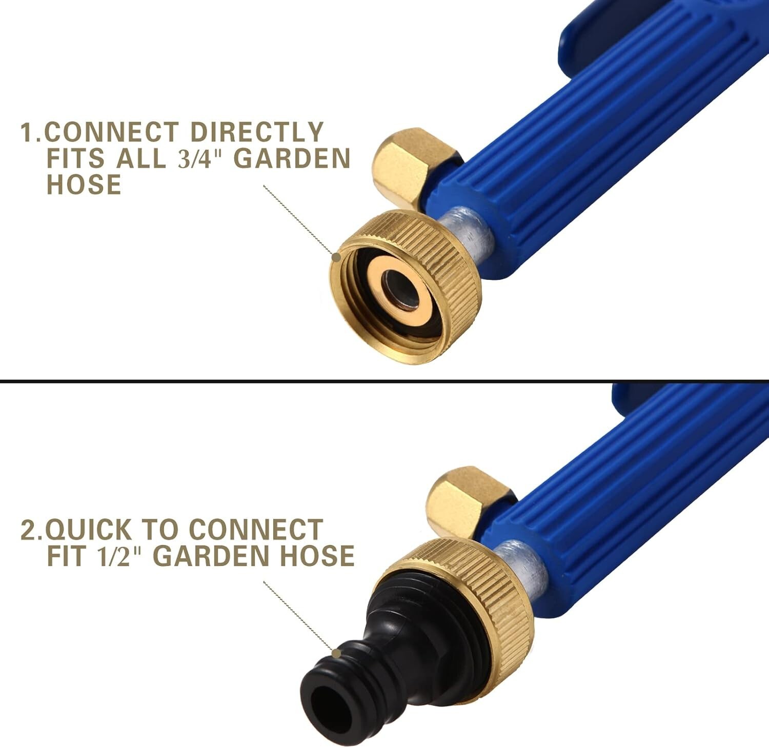 Hydro Jet High Presure Power Washer Wand Jet Nozzle Washer for Garden Hose Water