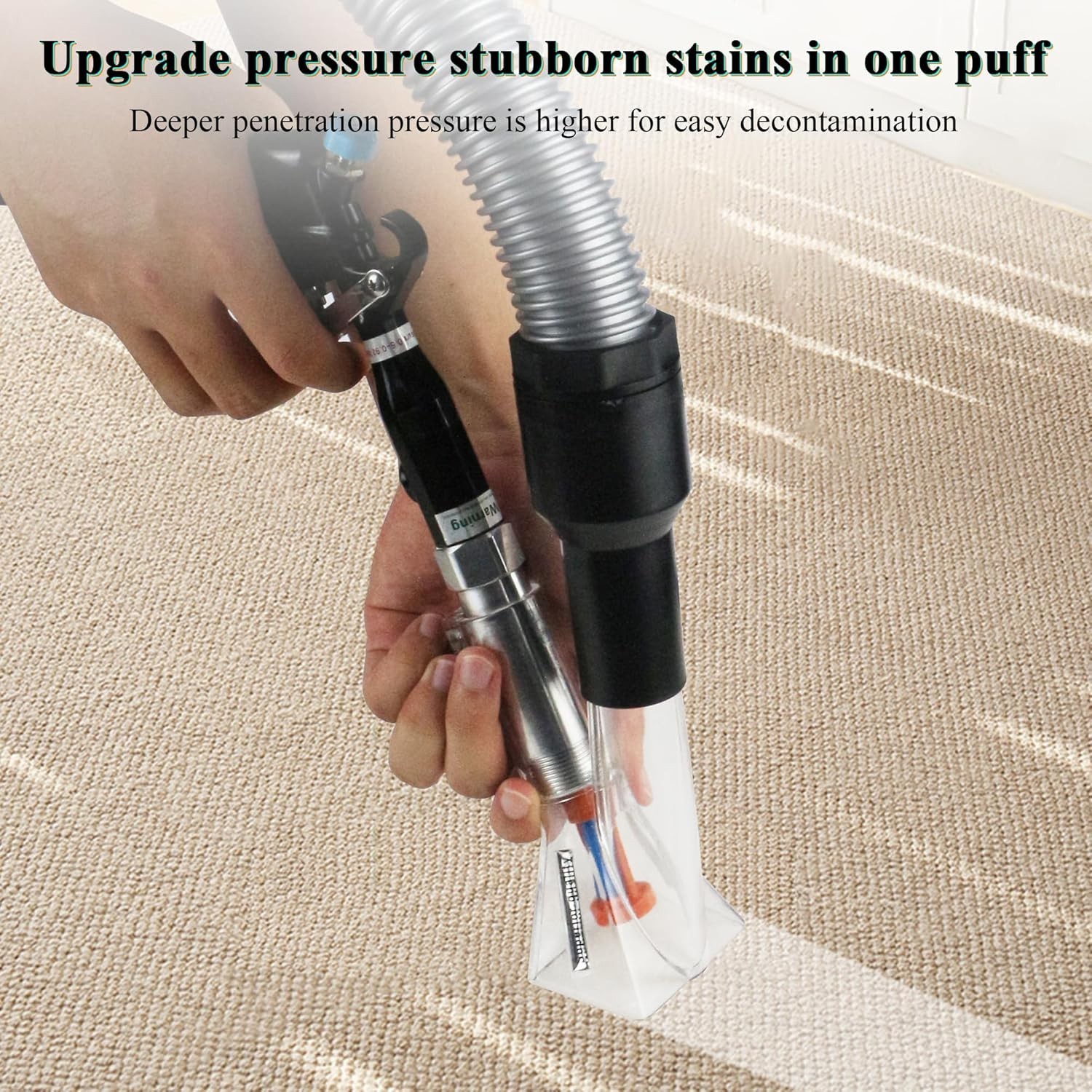 2-in-1 Car Interior Detailing Air Blow & Vacuum Gun Adjustable Airflow NozzlePro