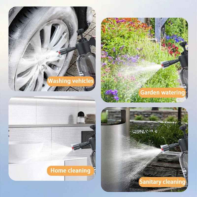 SEAMETAL 2L Car Wash Foam Sprayer Hand Pump Foam Cannon