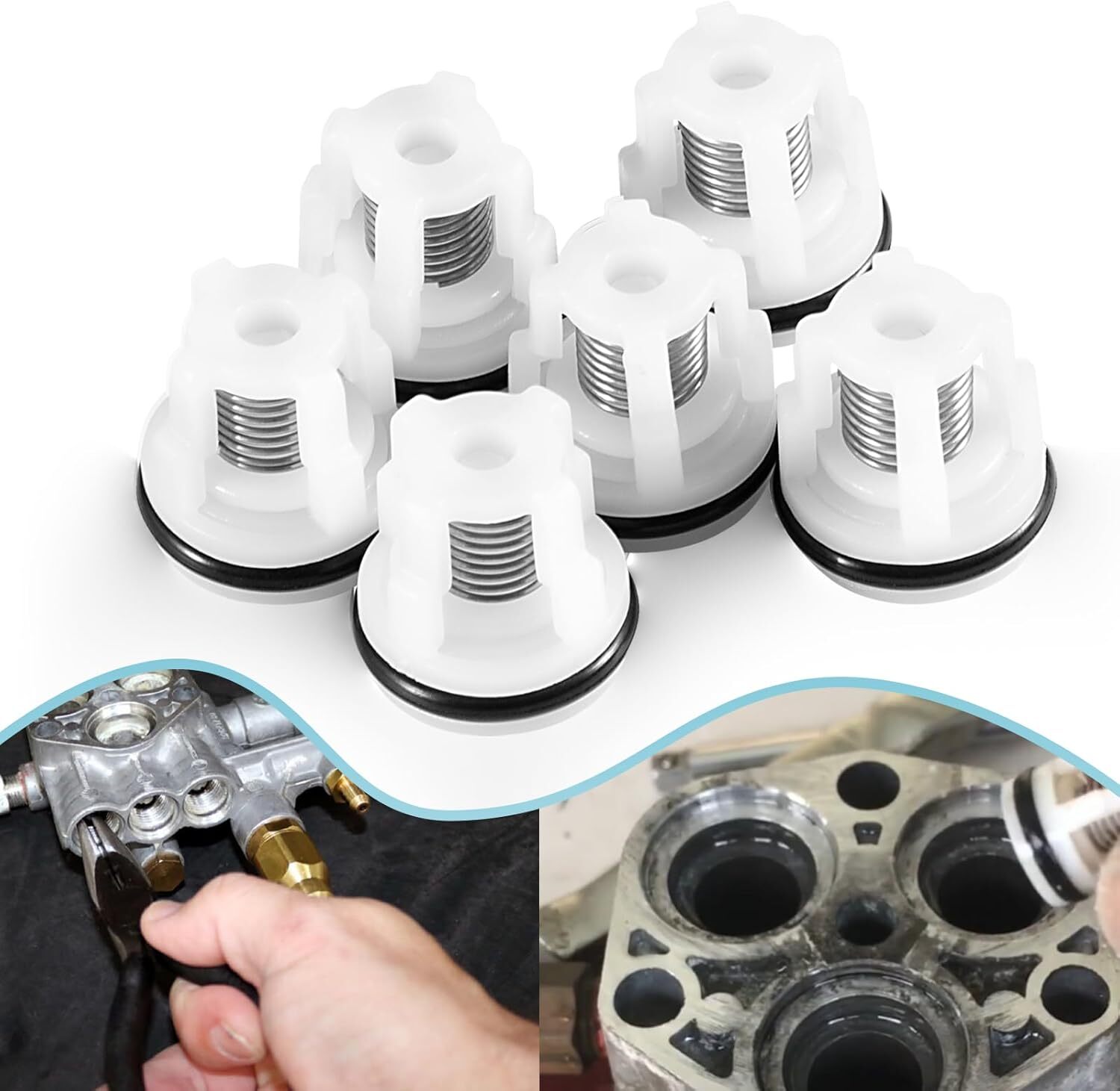 AR2233 Pressure Washer Pump Check Valve Kit For Annovi Reverberi RMV and RMW